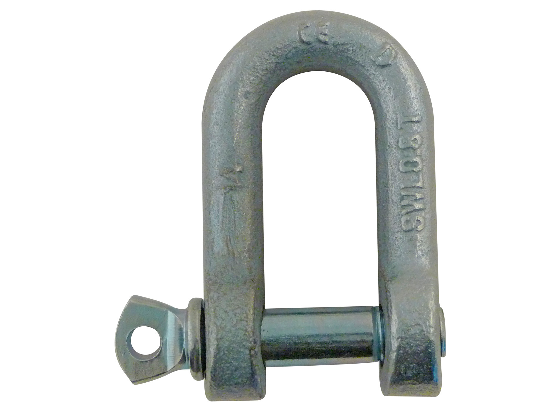 Manille droite acier zingué ø10mm x2