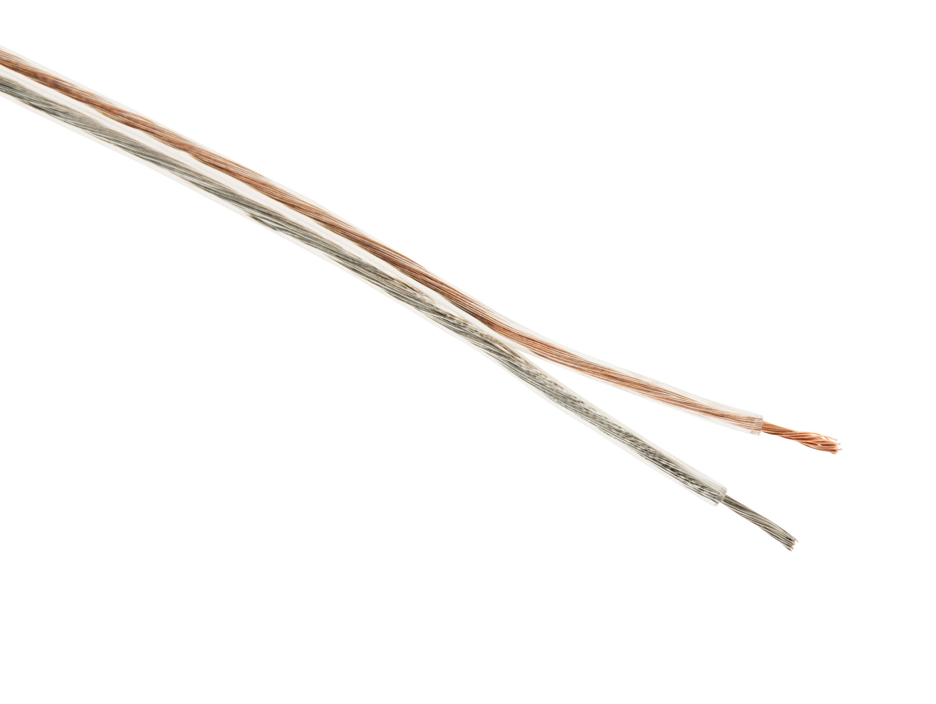 Câble HI-FI 2X0,75mm² Transparent 5m