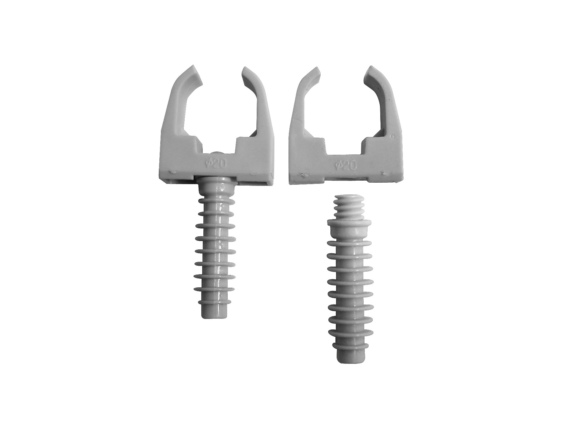 Clips Ø20mm avec chevilles X10