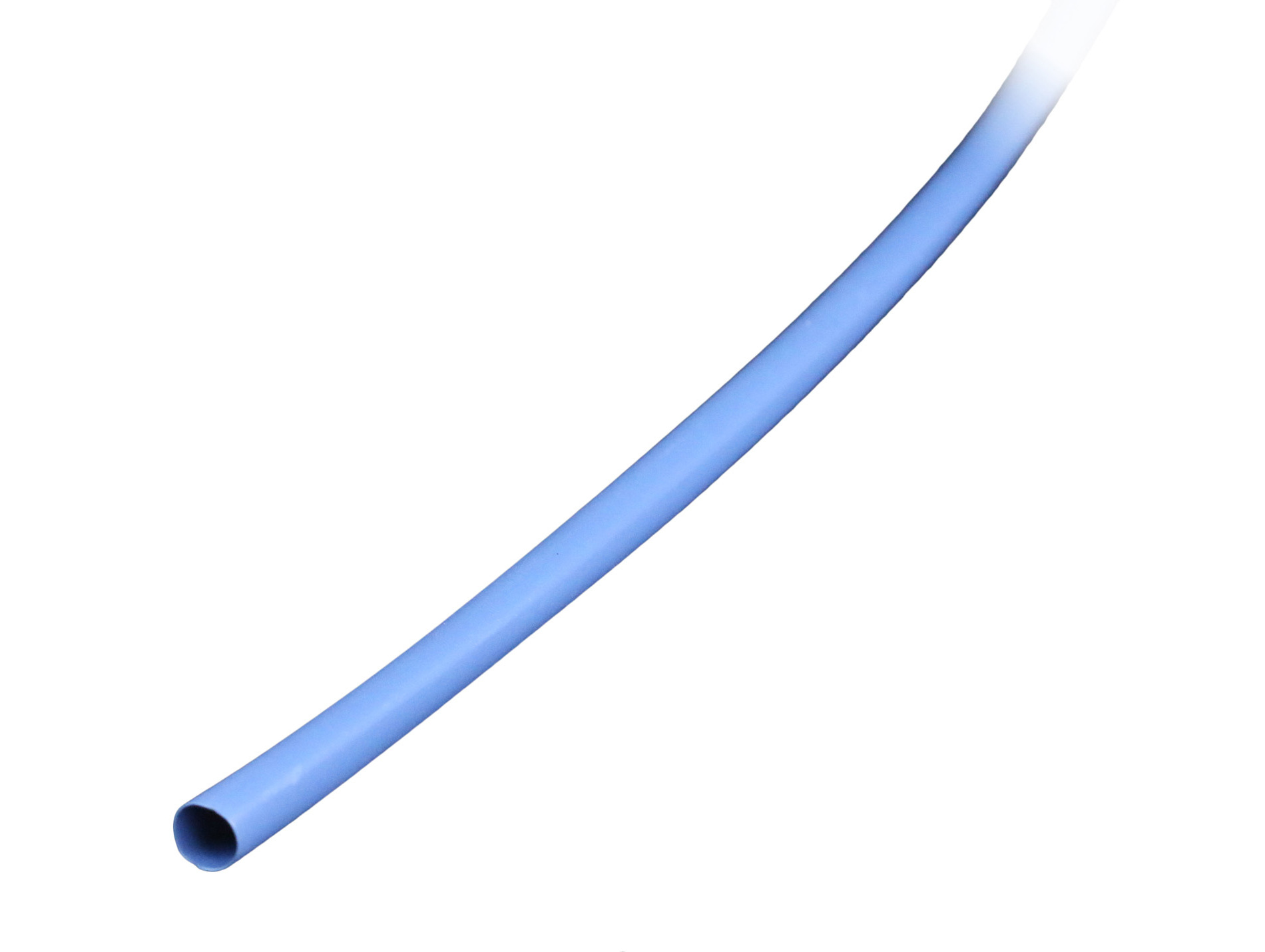 Gaine thermorétractable Ø6,4 bleu 1m