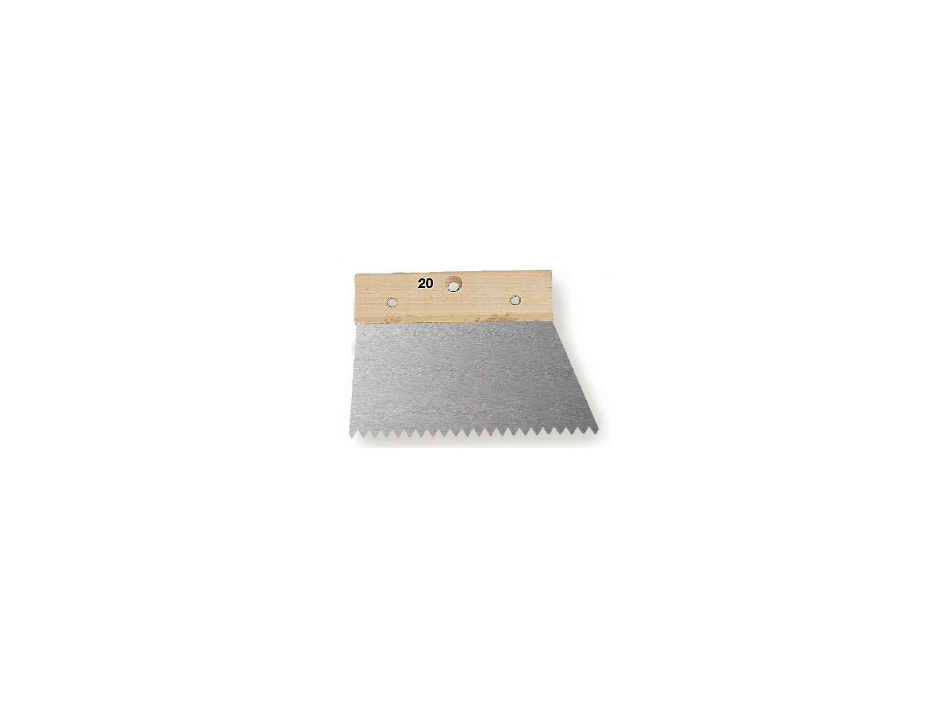 Spatule 20cm à colle dents larges pointues