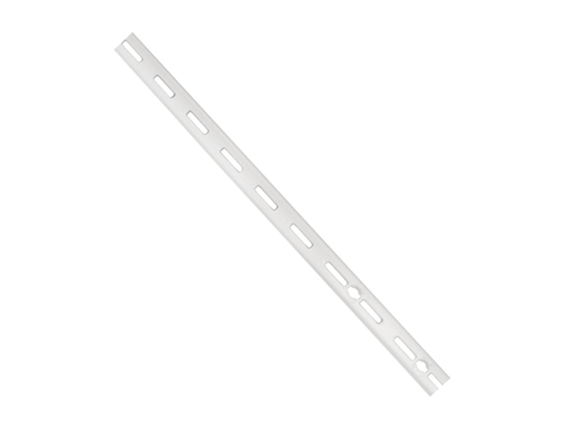 Crémaillère simple pas 32mm 1m acier blanc