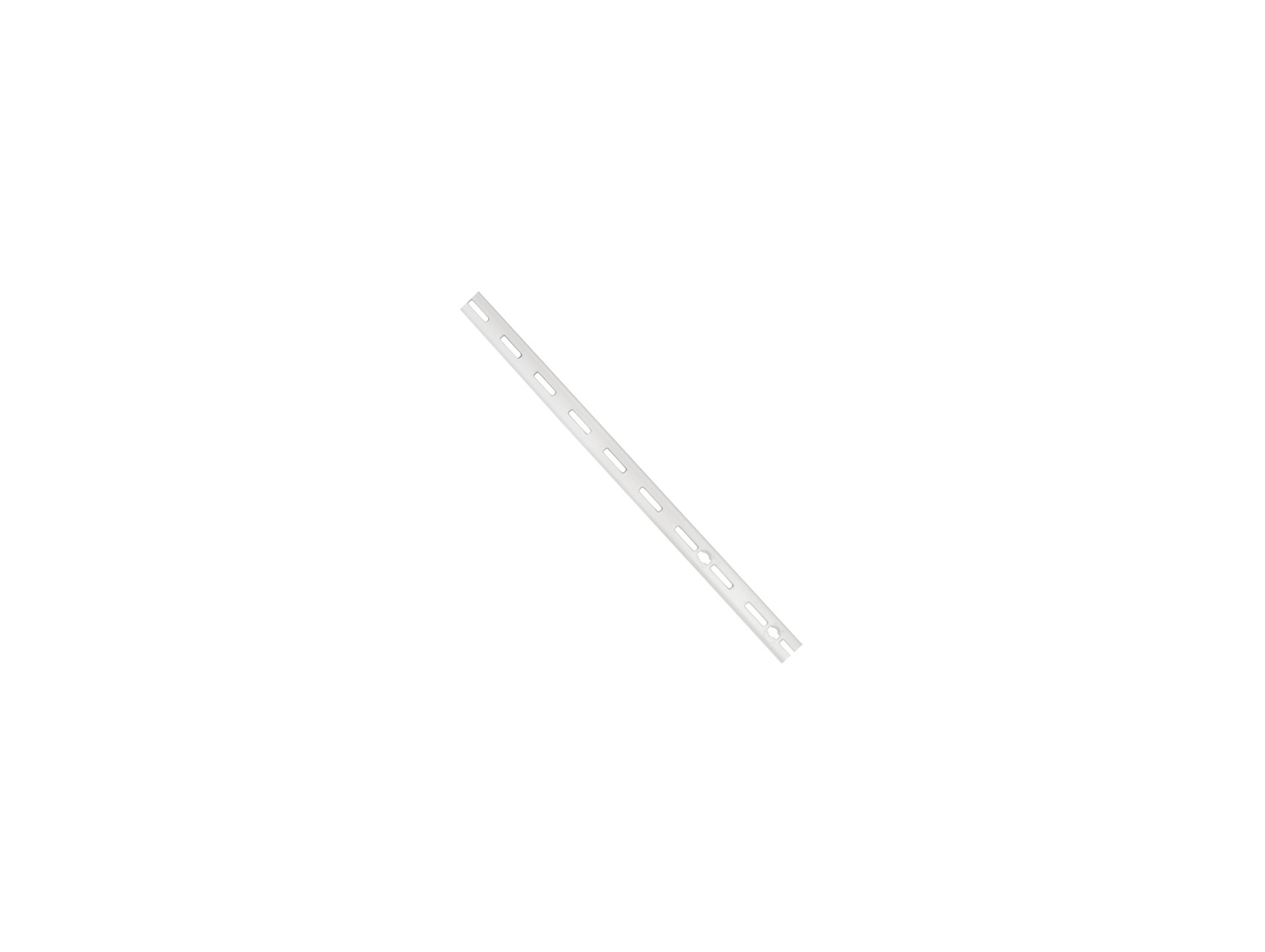 Crémaillère simple pas 32mm 2m acier blanc