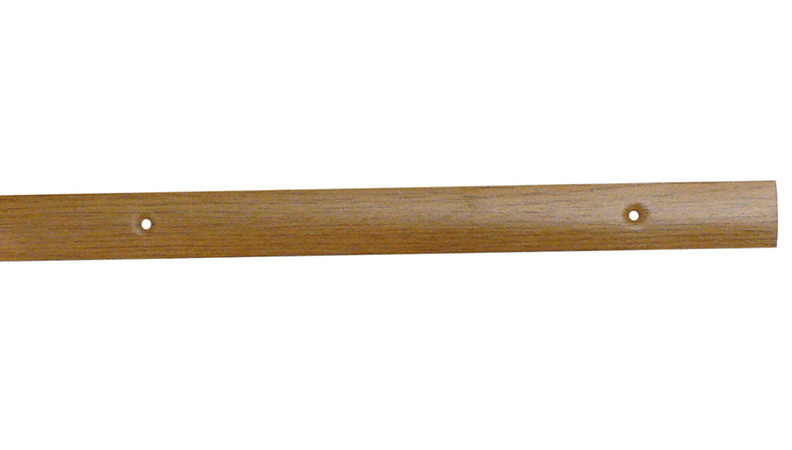 Barre de seuil acier percé chêne clair 30x830mm