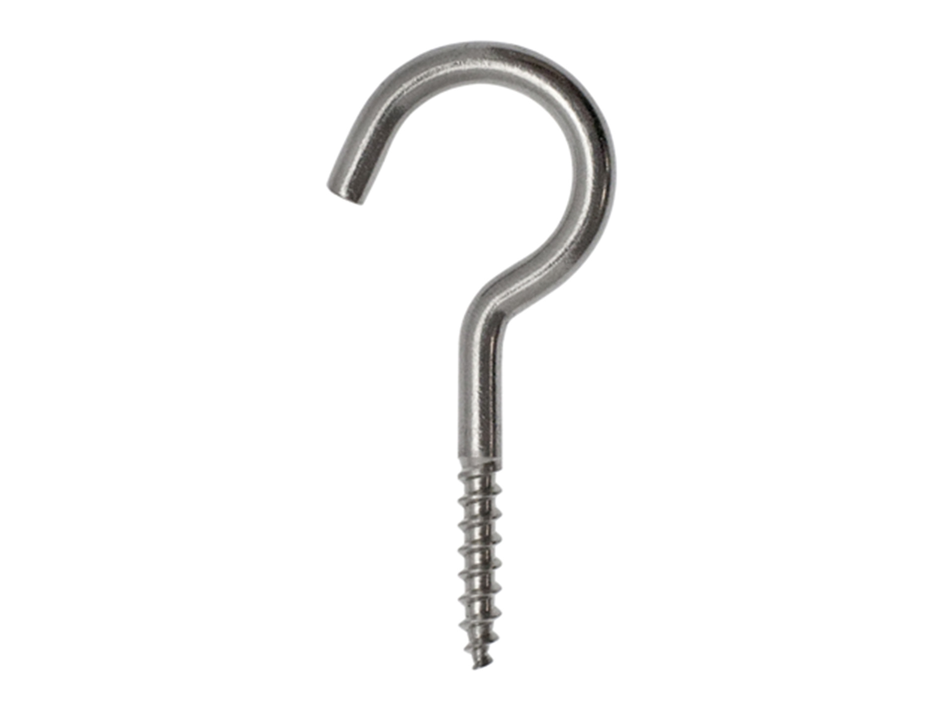 Crochets à visser inox Ø3,5 L.20 x4