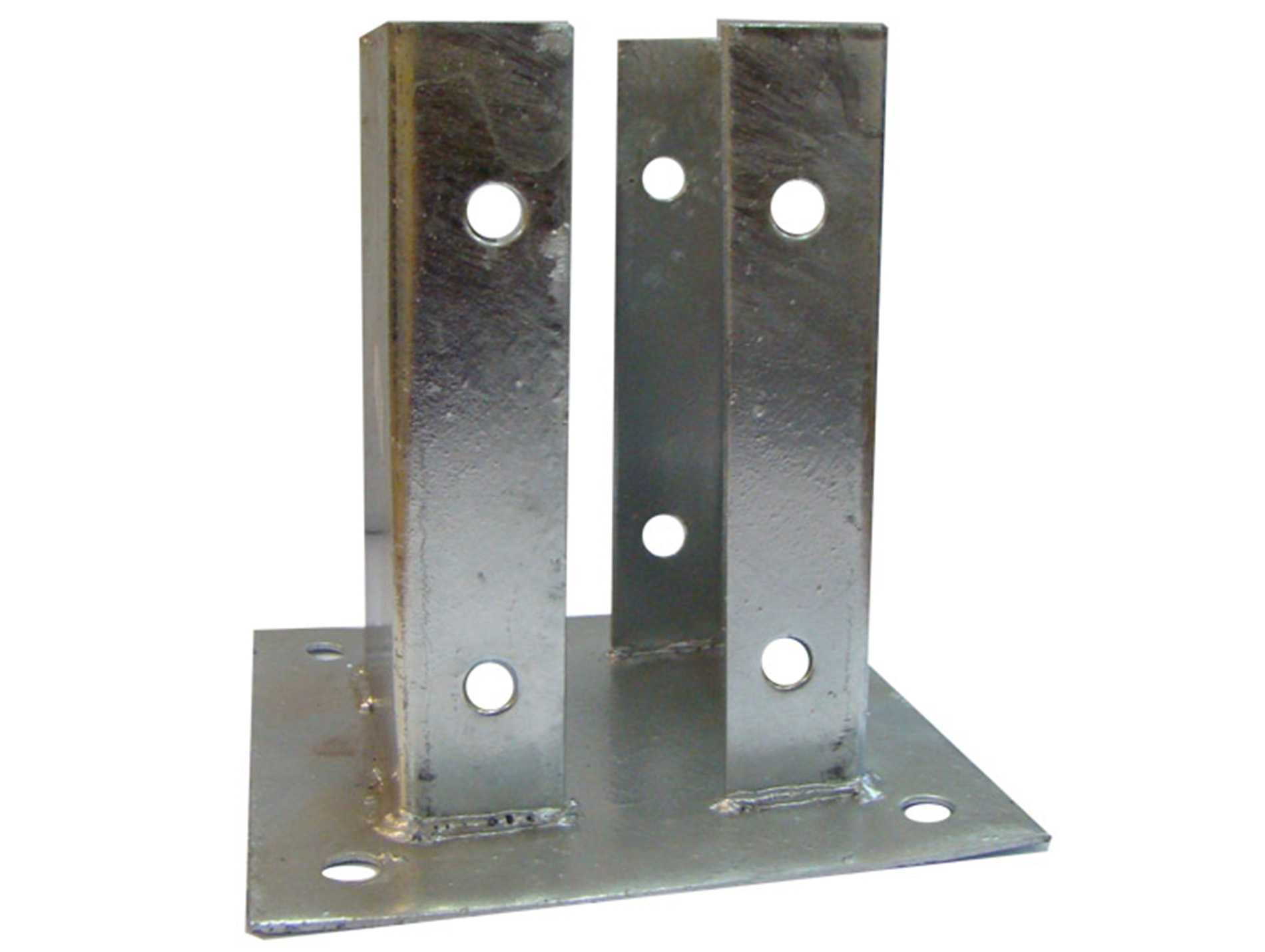 Support de poteau platine galvanisé 91x91x150mm