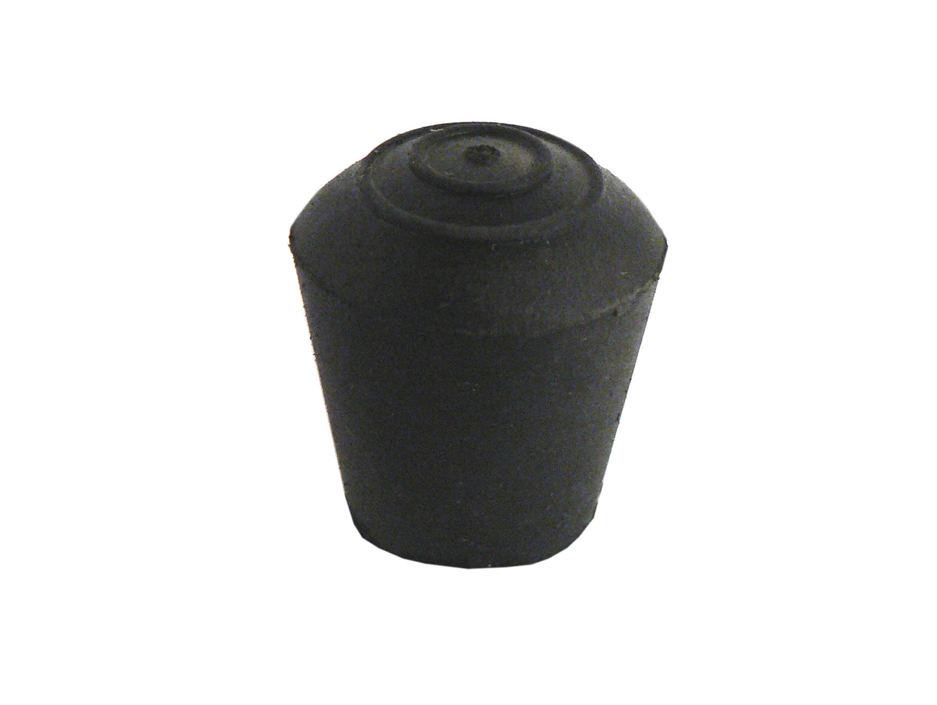 Embout rond enveloppant ø22mm caoutchouc noir x4