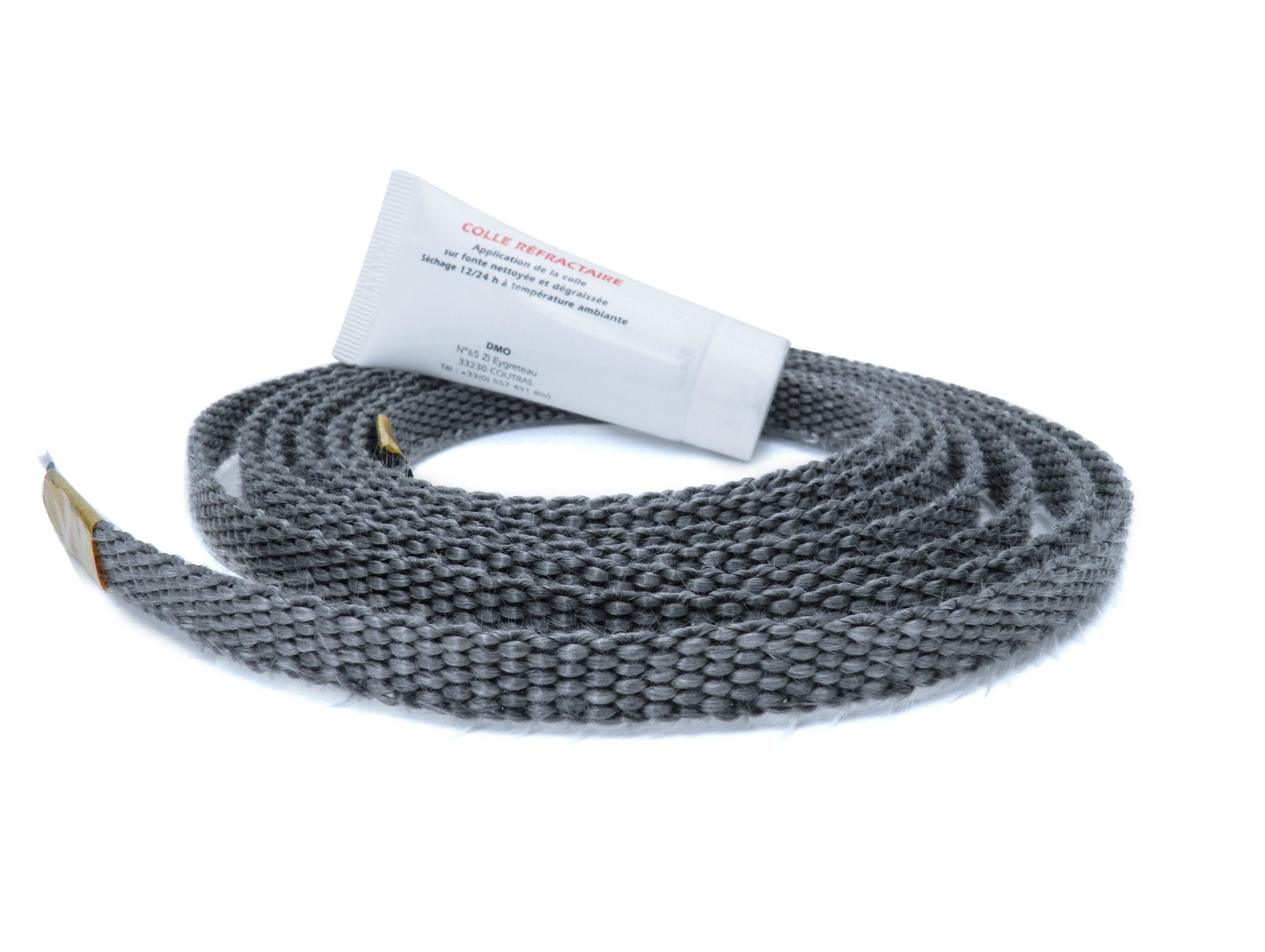Tresse plate 10x2mm L2,50m + colle