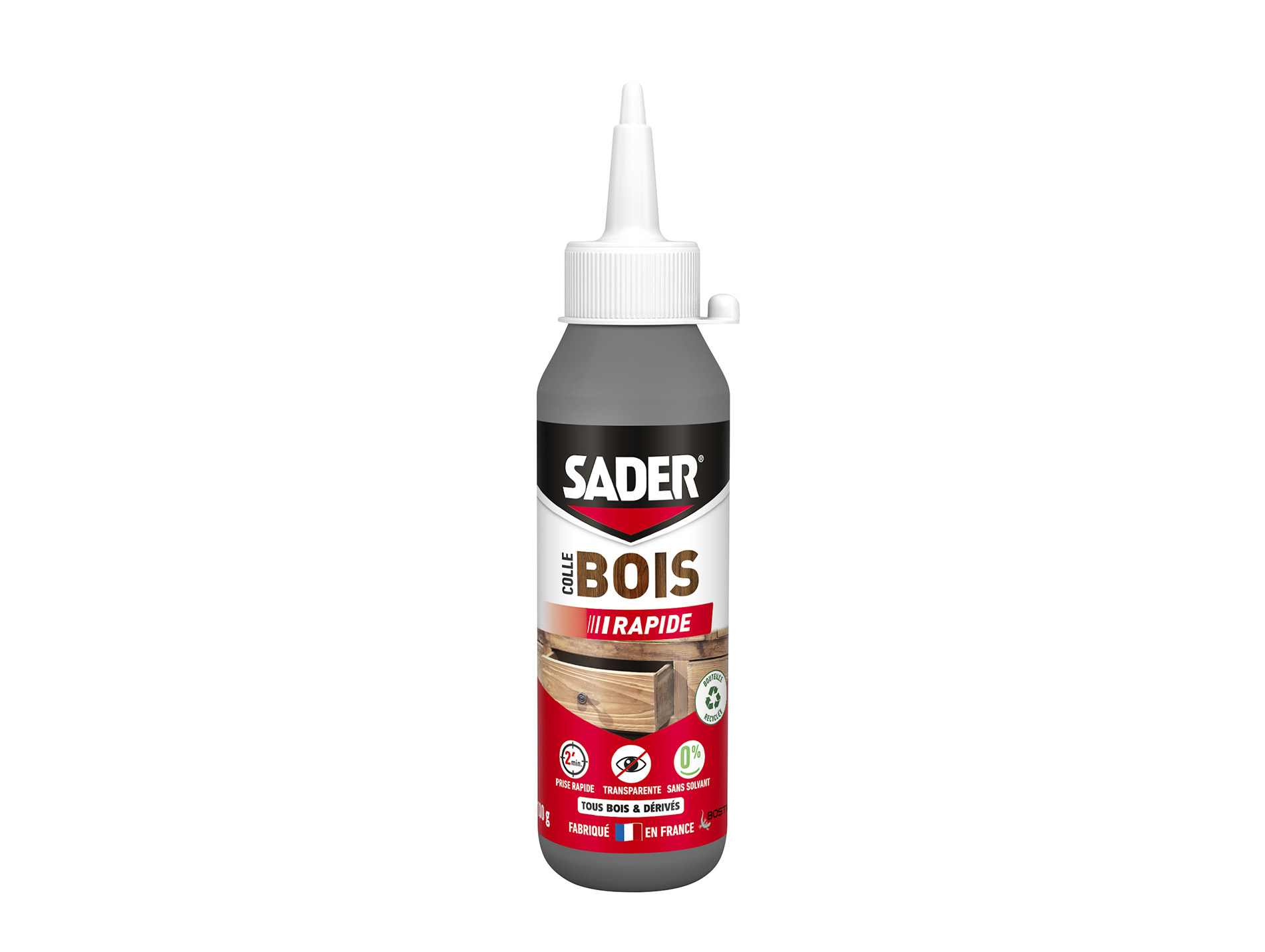 Colle bois à prise rapide SADER 100g