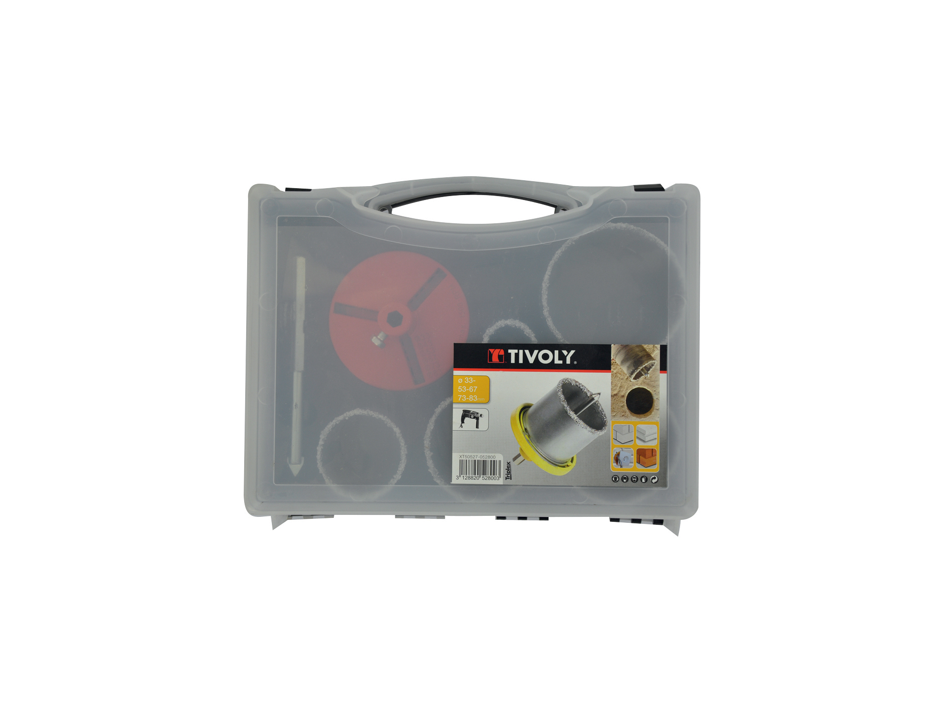 Coffret scie cloche carbure Ø33 à 83mm + 1 Pilot HEXA