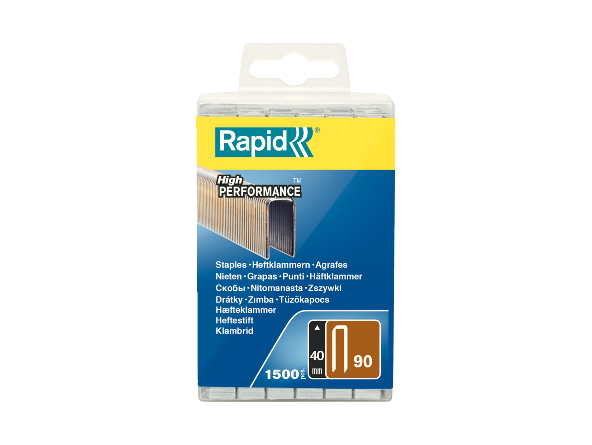 Agrafes N°90 L40mm - Boîte de 1500