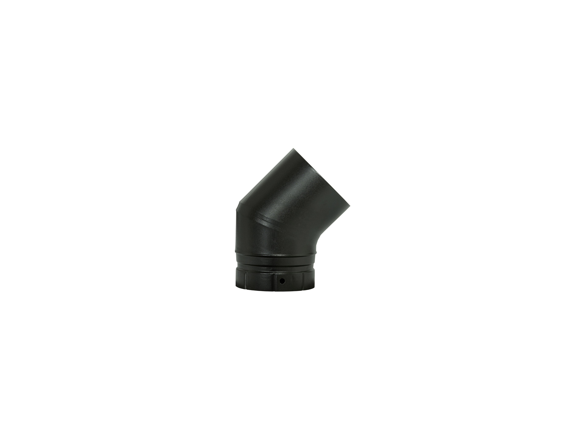 Coude à segment 45° Ø150mm noir