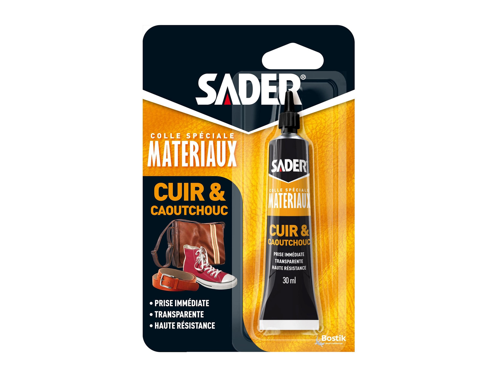 Colle pour cuir et caoutchouc SADER 30ml