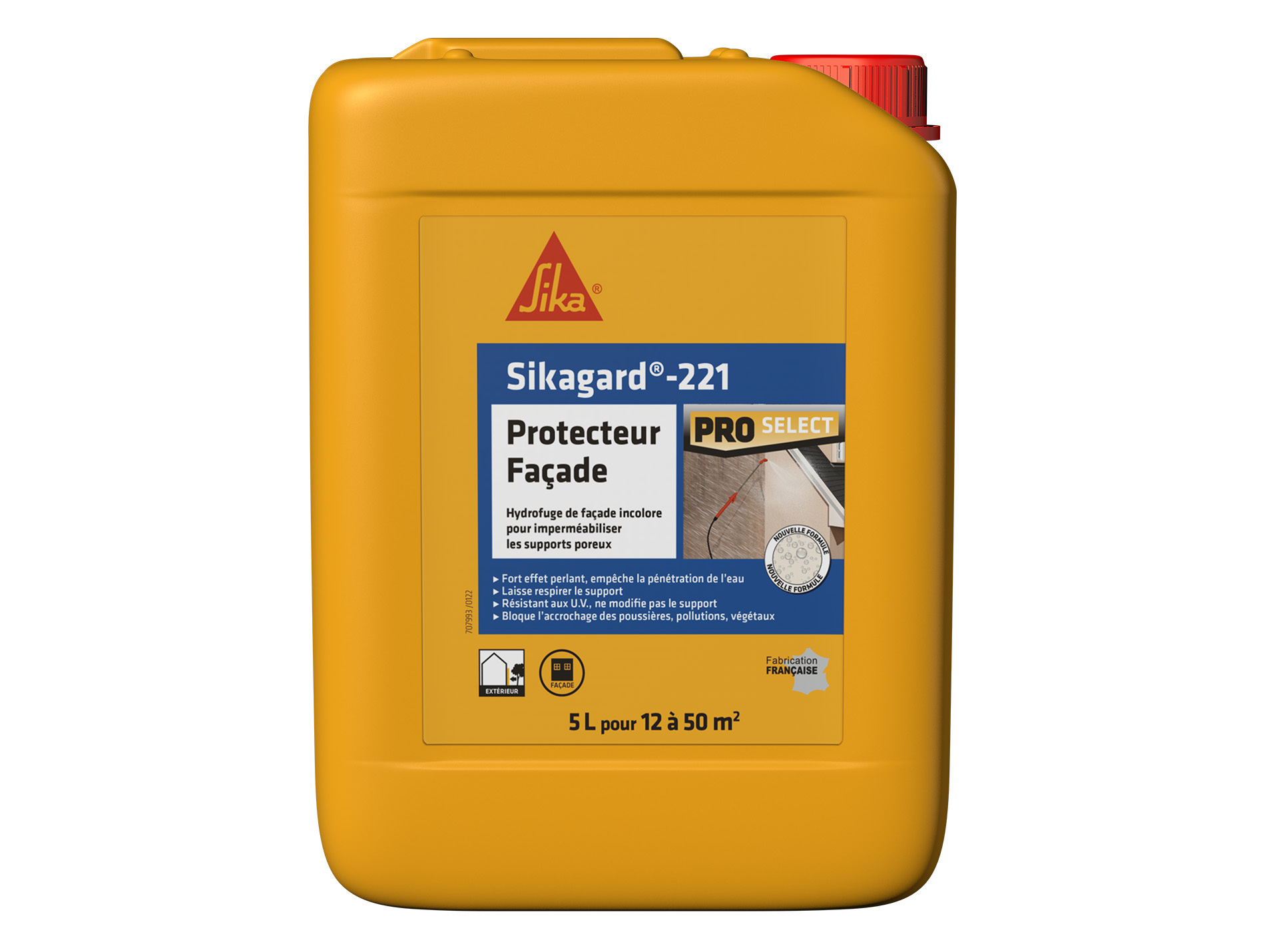 Protection Sikagard hydrofuge façades 5L