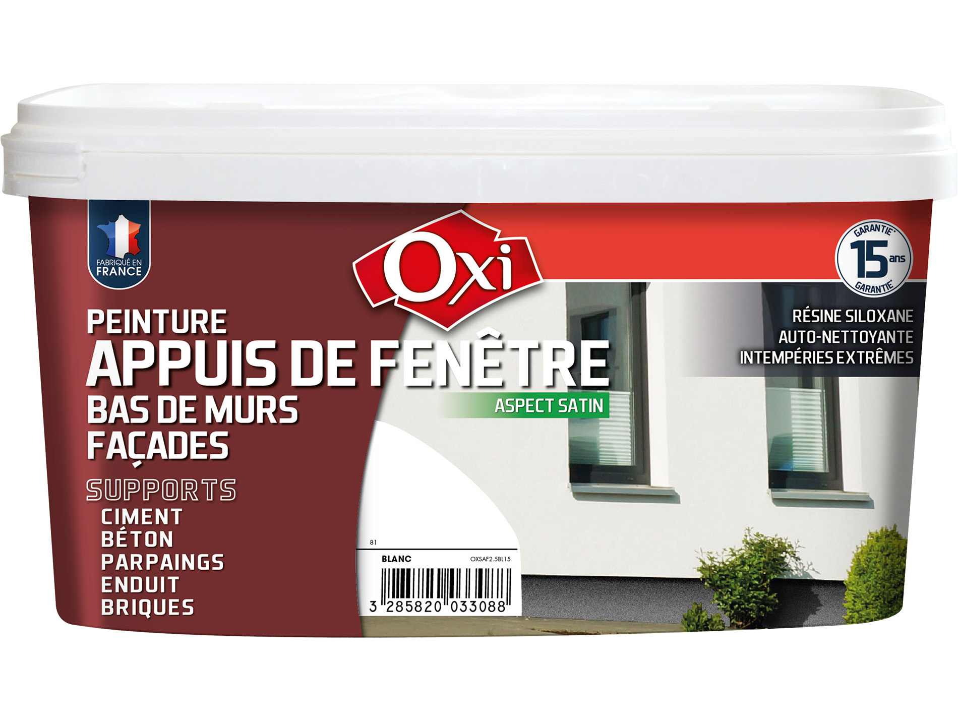 Peinture appuis de fenêtres & façades OXYTOL Blanc 2,5L