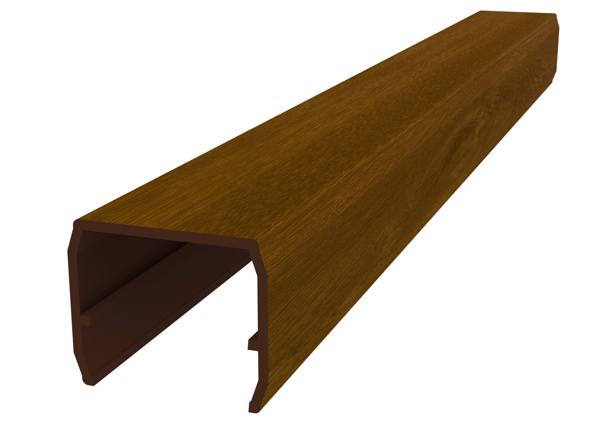 Cache rainure ZENEO 30x27x24mm L.2,30m chêne doré