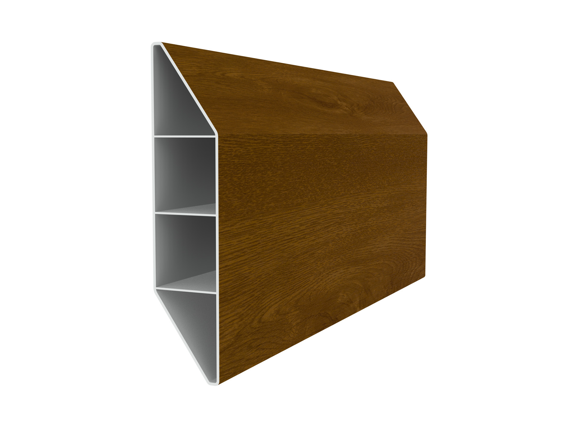 Lame brise vue PVC ZENEO 13,5x3cm L.1,50m chêne doré