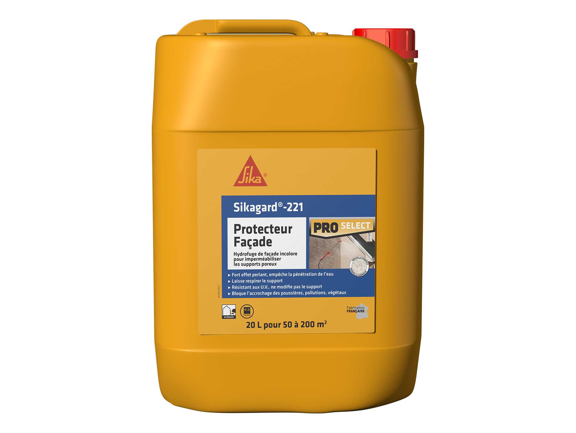 Protection Sikagard hydrofuge façades 20L