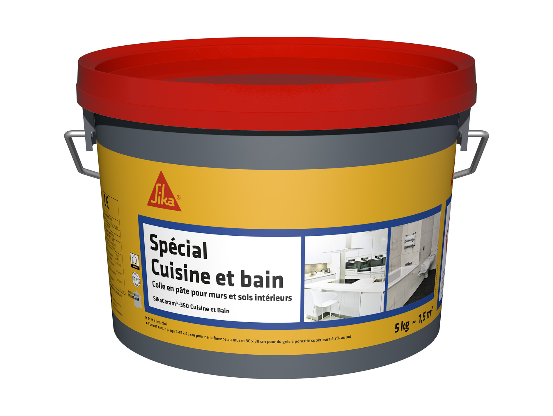 Colle carrelage cuisine & salle de bain SIKA SikaCeram 5kg