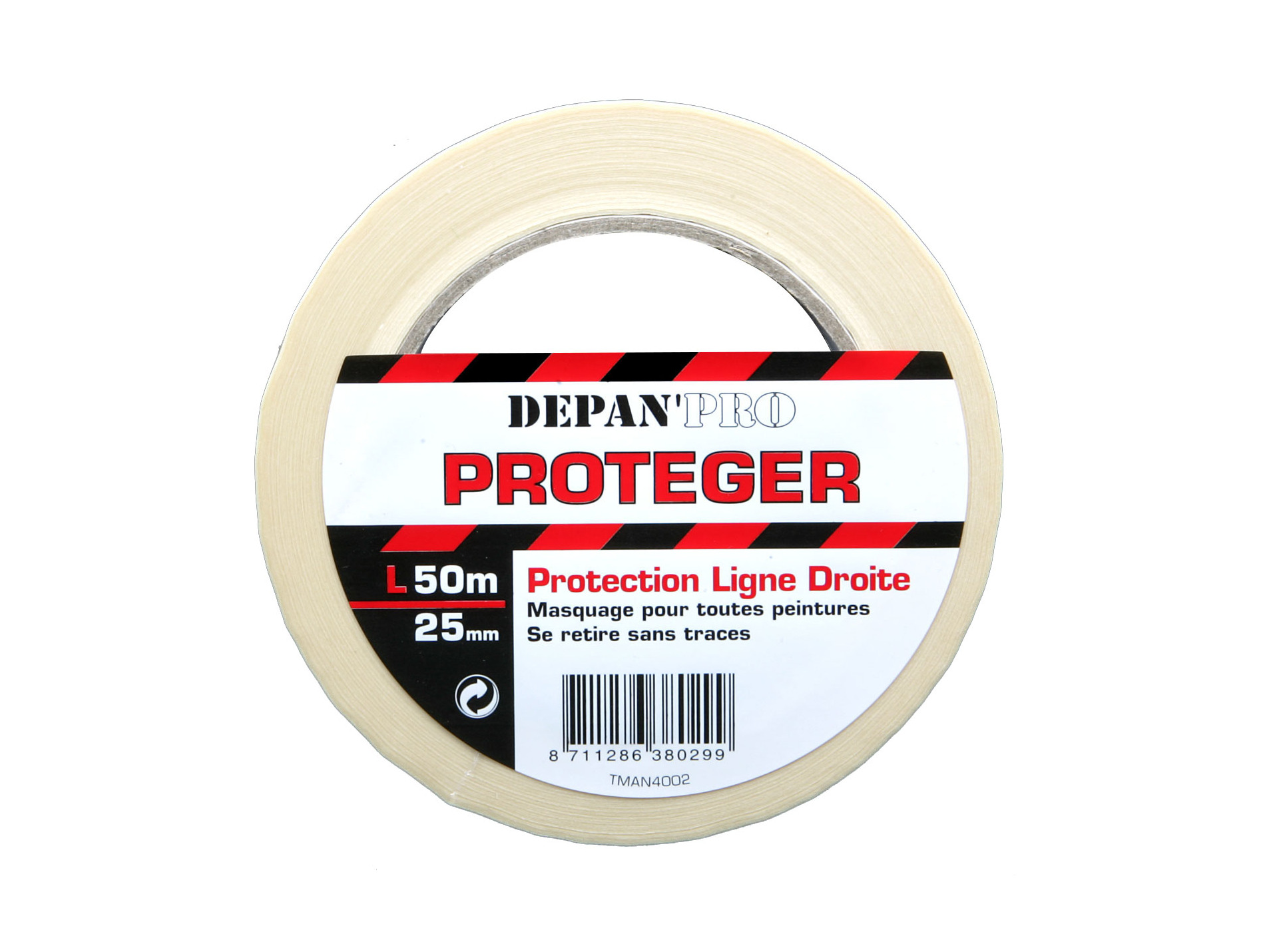 Adhésif de masquage lisse 48h 50m x 25mm