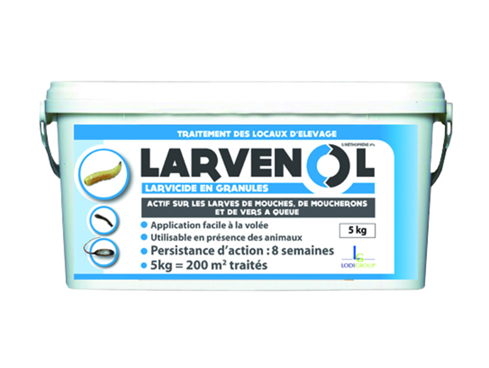 Larvenol LODI larvicide granules seau 5 kg