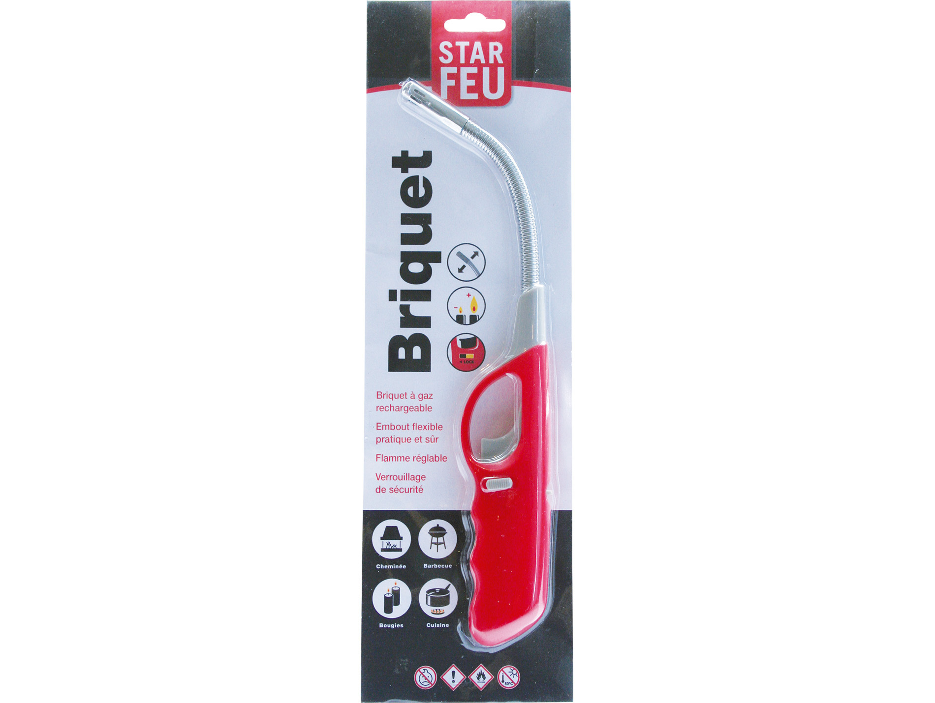 Briquet embout flexible
