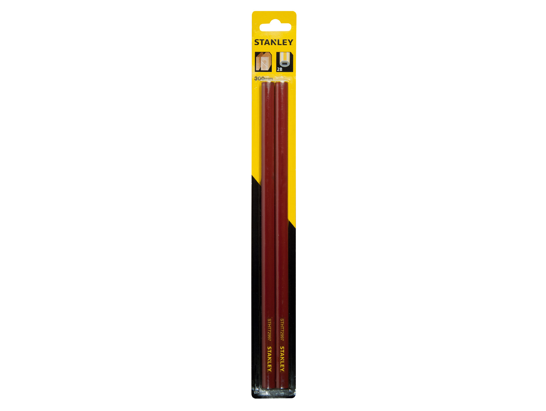 Crayon de charpentier STANLEY 30cm rouge x2