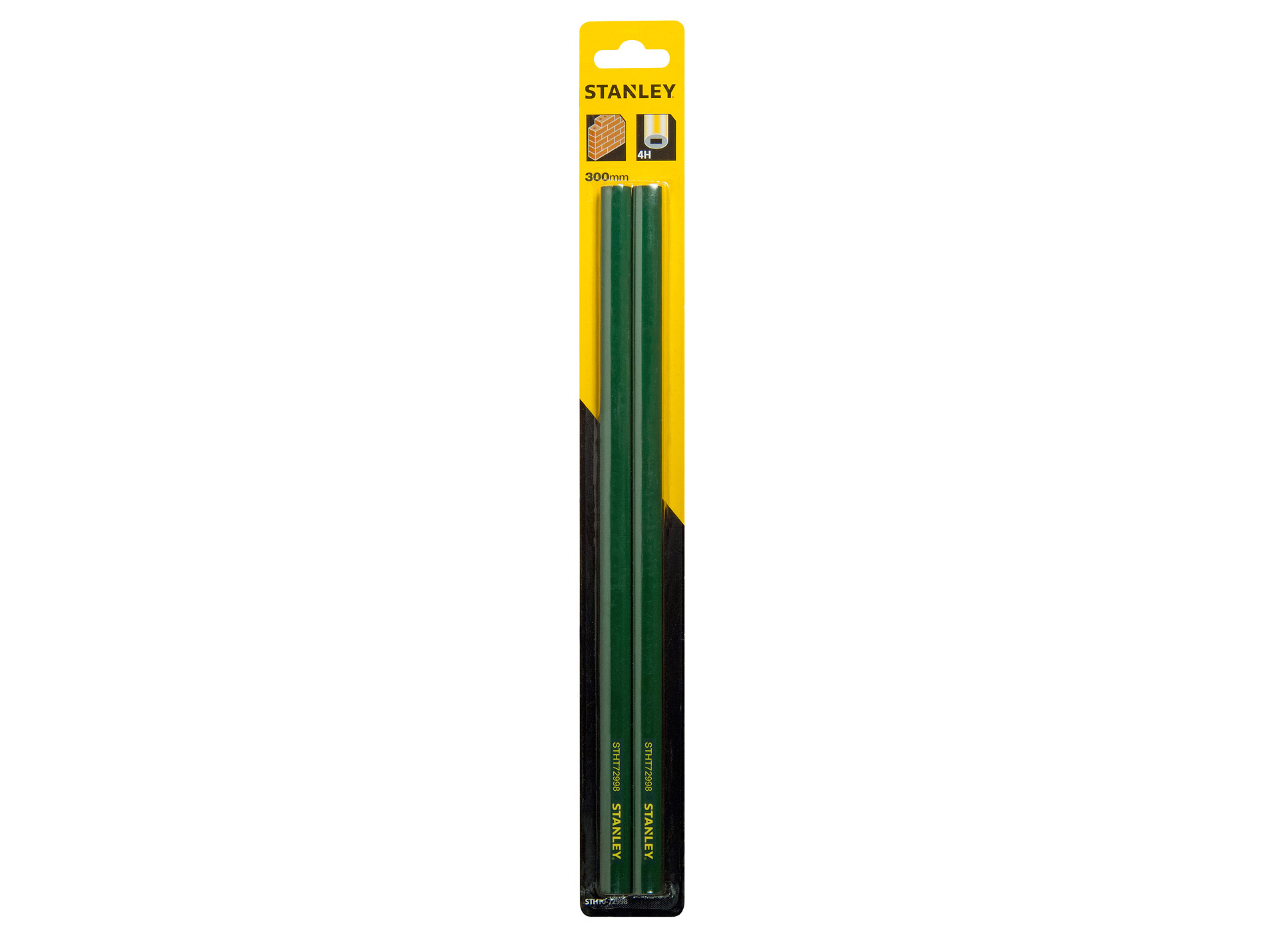 Crayon de maçon STANLEY 30cm vert x2
