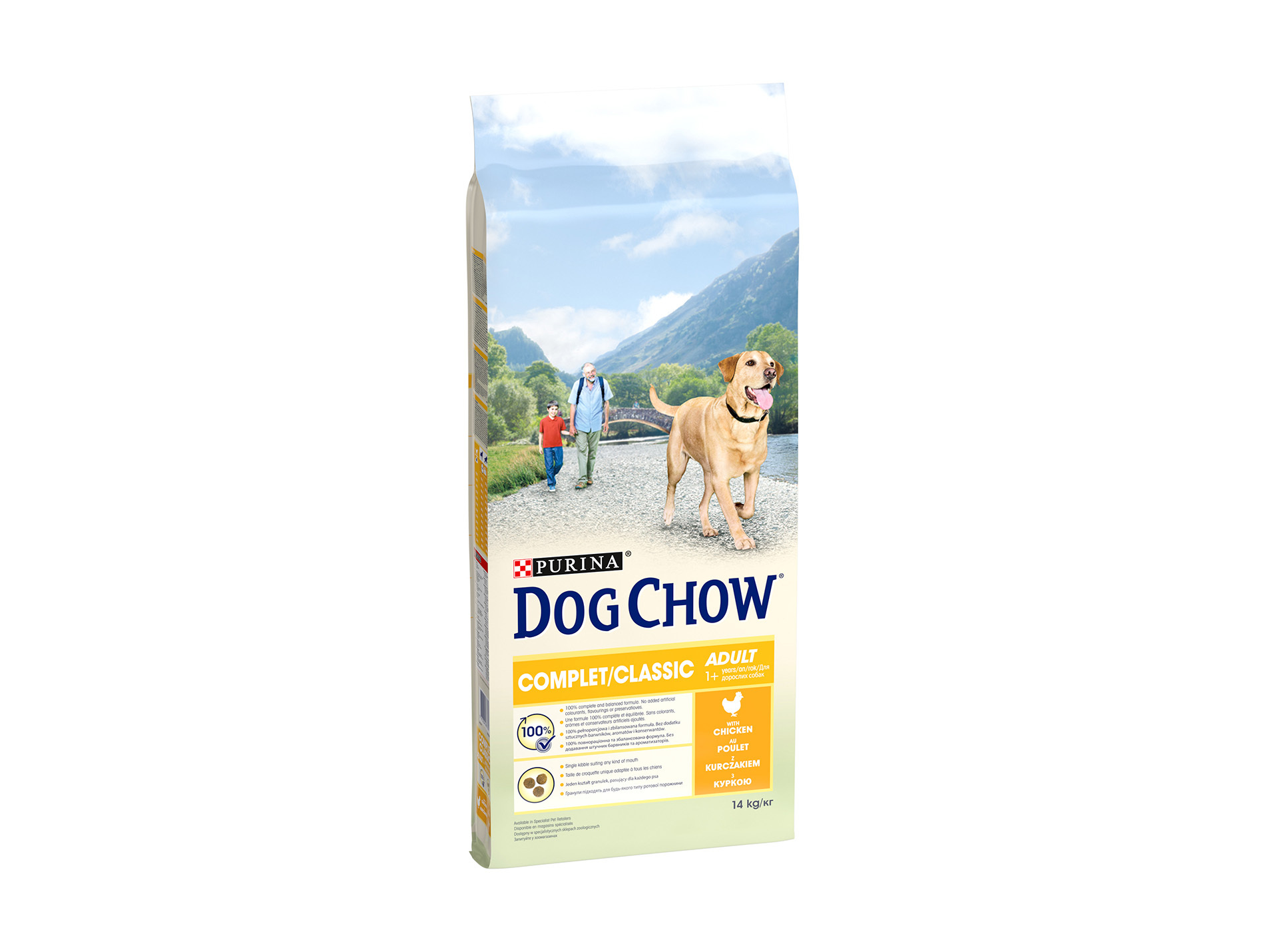 Croquettes chien adulte DOG CHOW Complet poulet 14kg