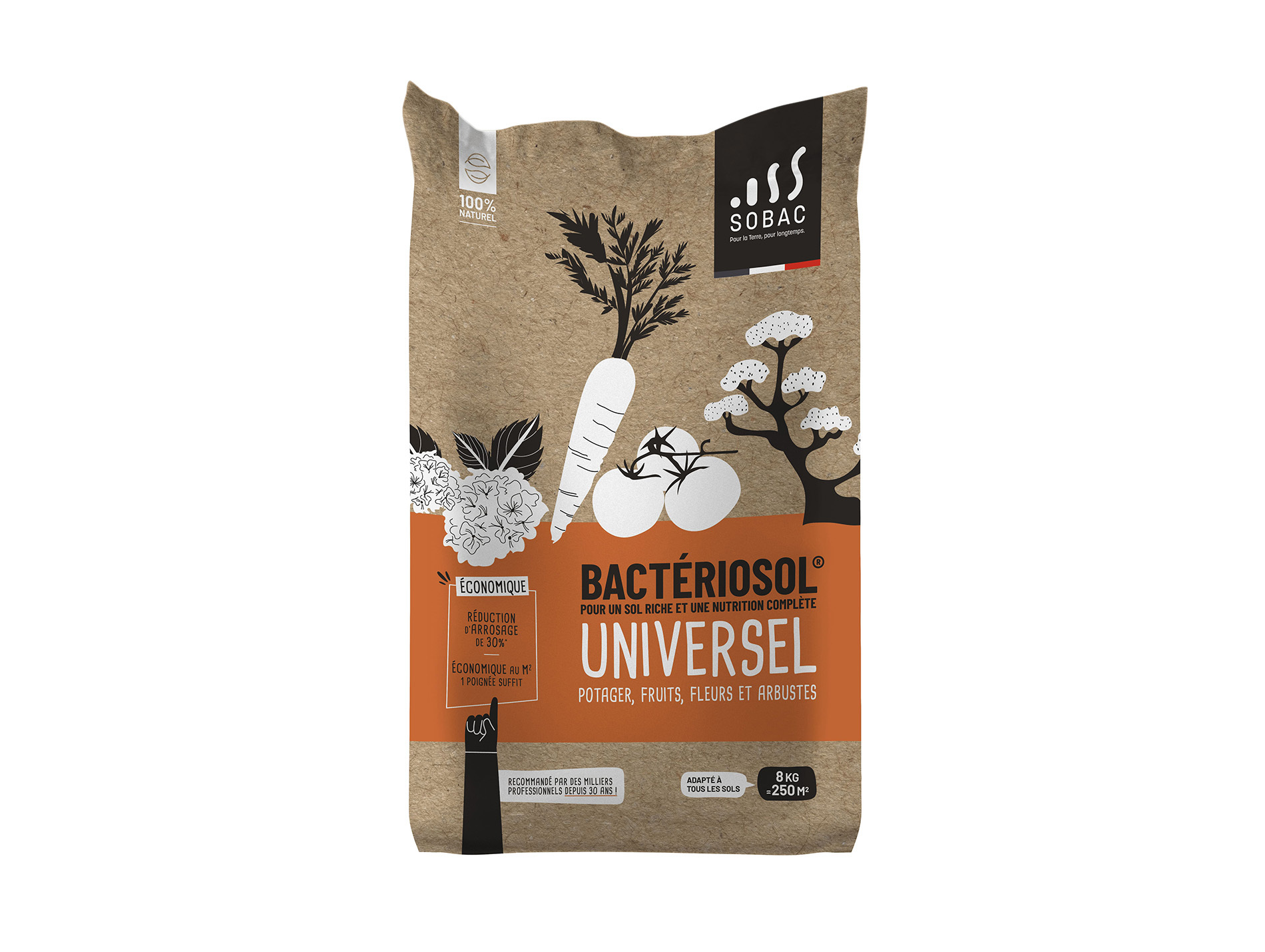 Fertilisant  Bio BACTERIOSOL universel 8KG
