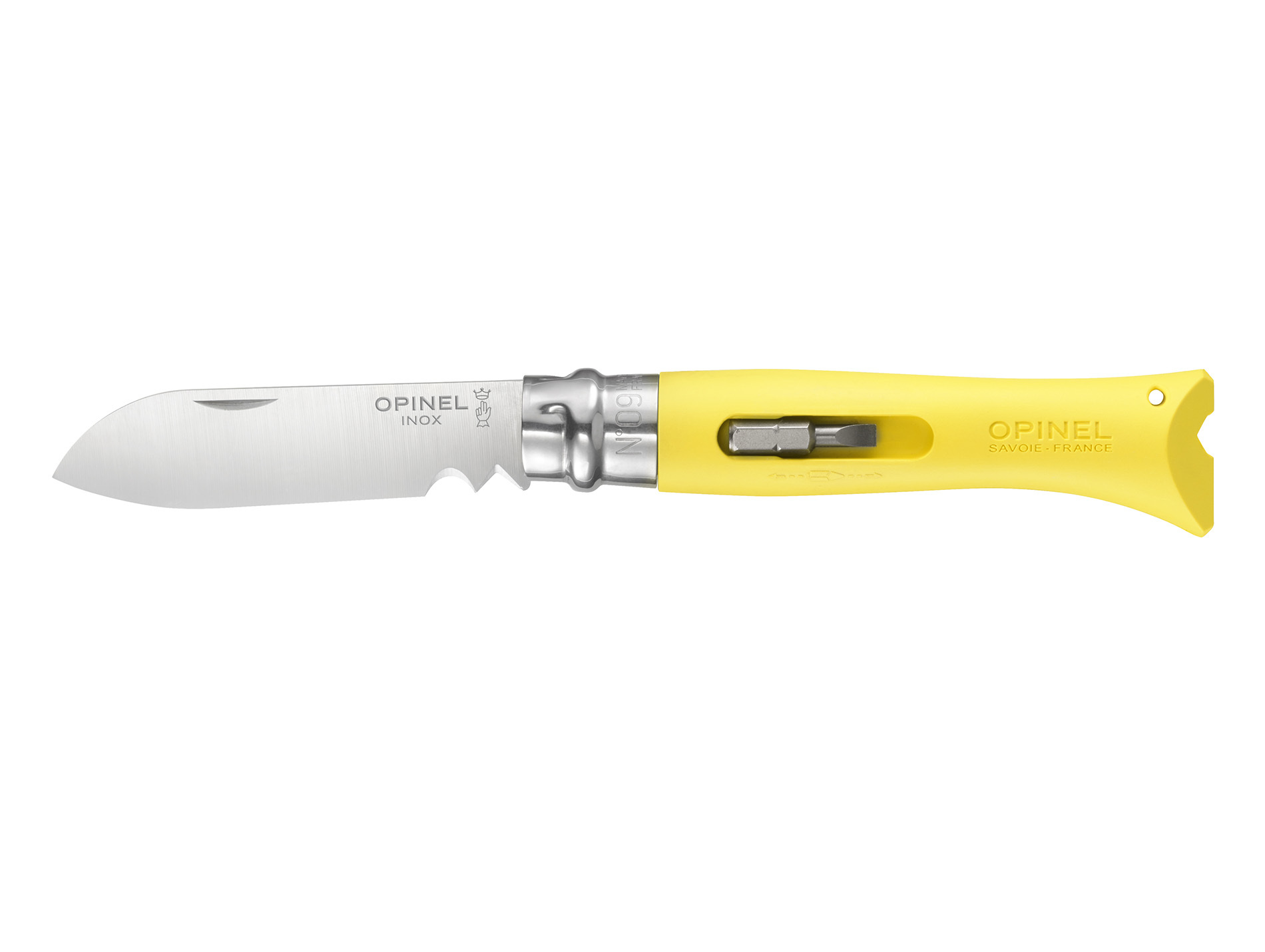 Couteau bricolage n°09 OPINEL Jaune L.8cm