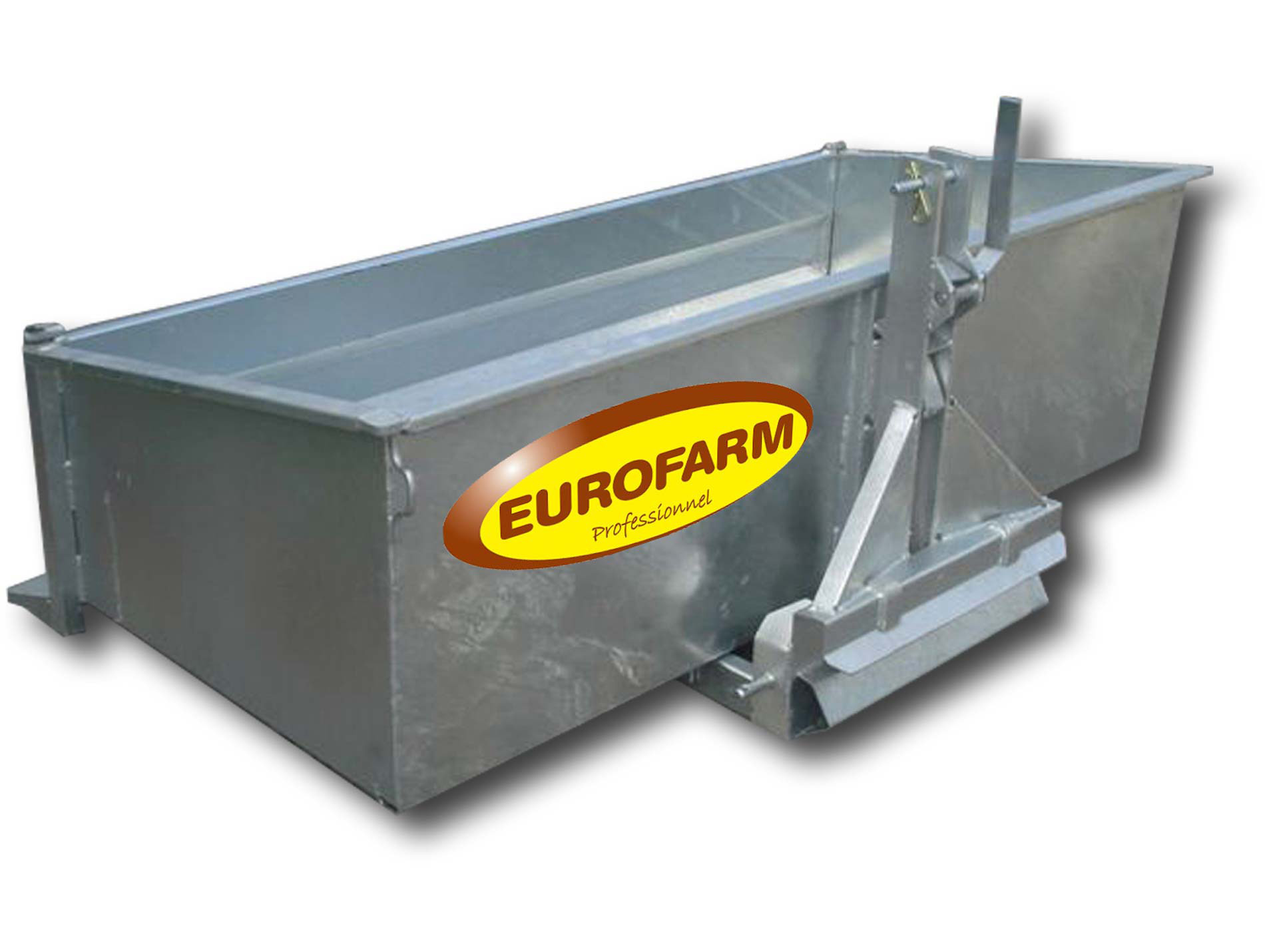 Benne 3 points EUROFARM basculement central 1,50m galva