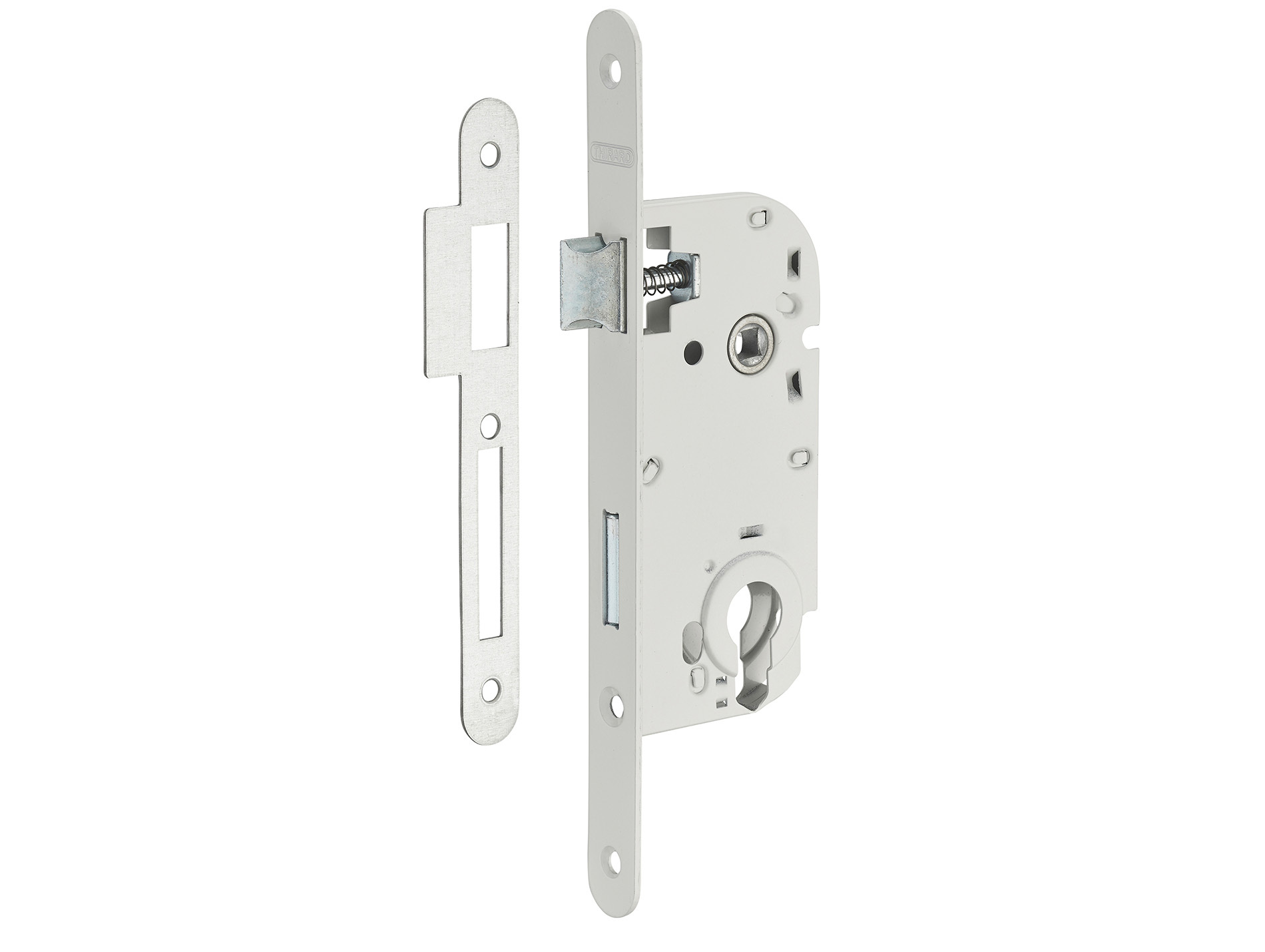 Serrure boîtier à encastrer axe 40mm avec cylindre