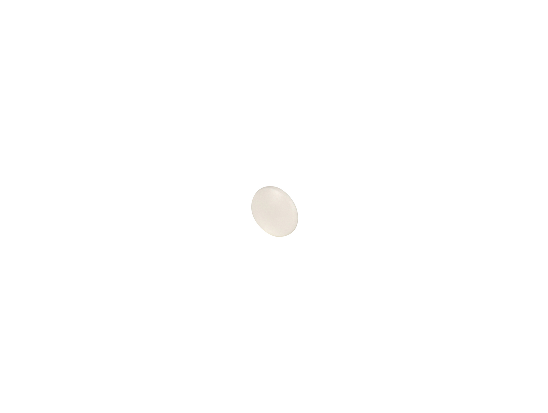 Cache vis cruciforme Ø12 x16 Blanc