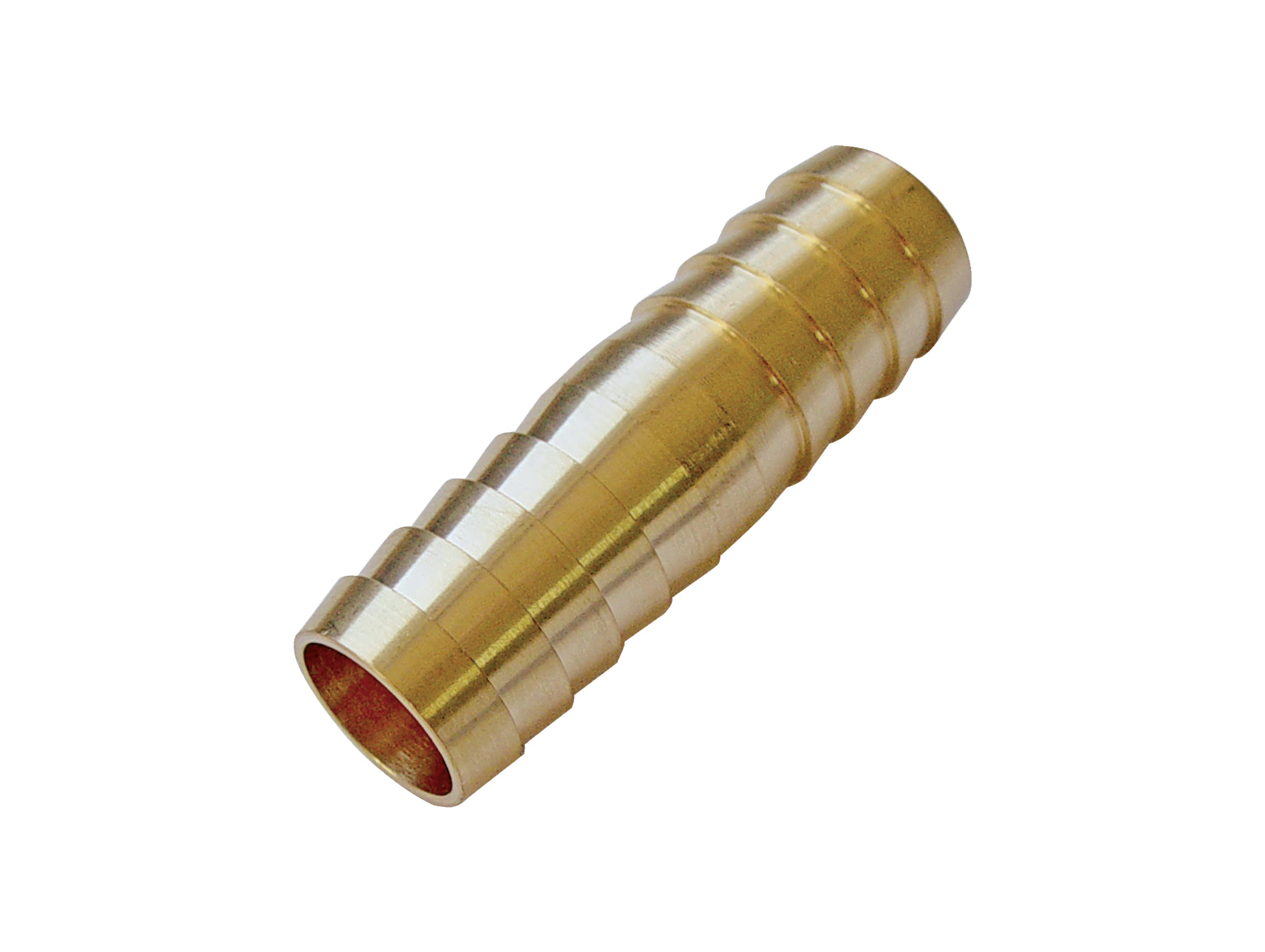 Jonction droite cannelée laiton ø15mm