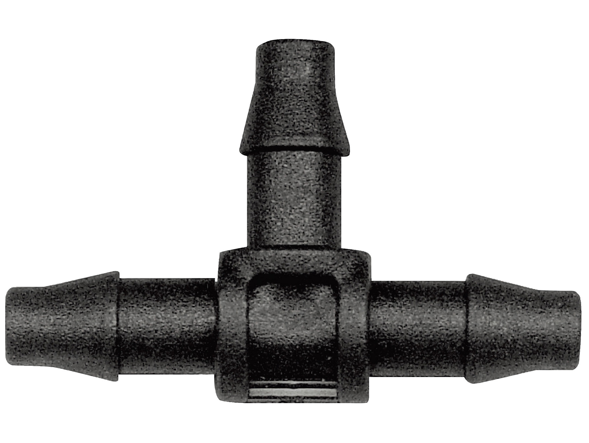 Raccord T cannelé Ø6mm x10