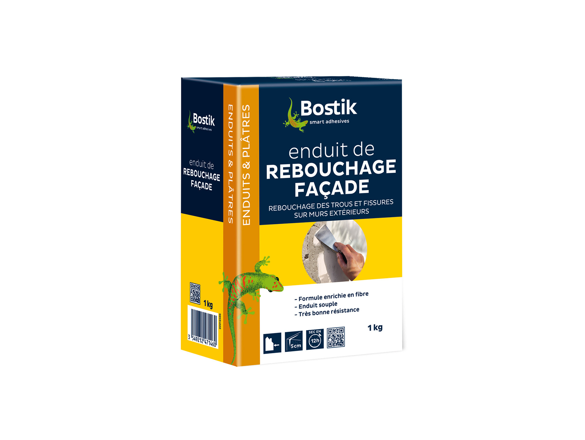 Enduit de rebouchage pour façade BOSTIK en poudre 1kg