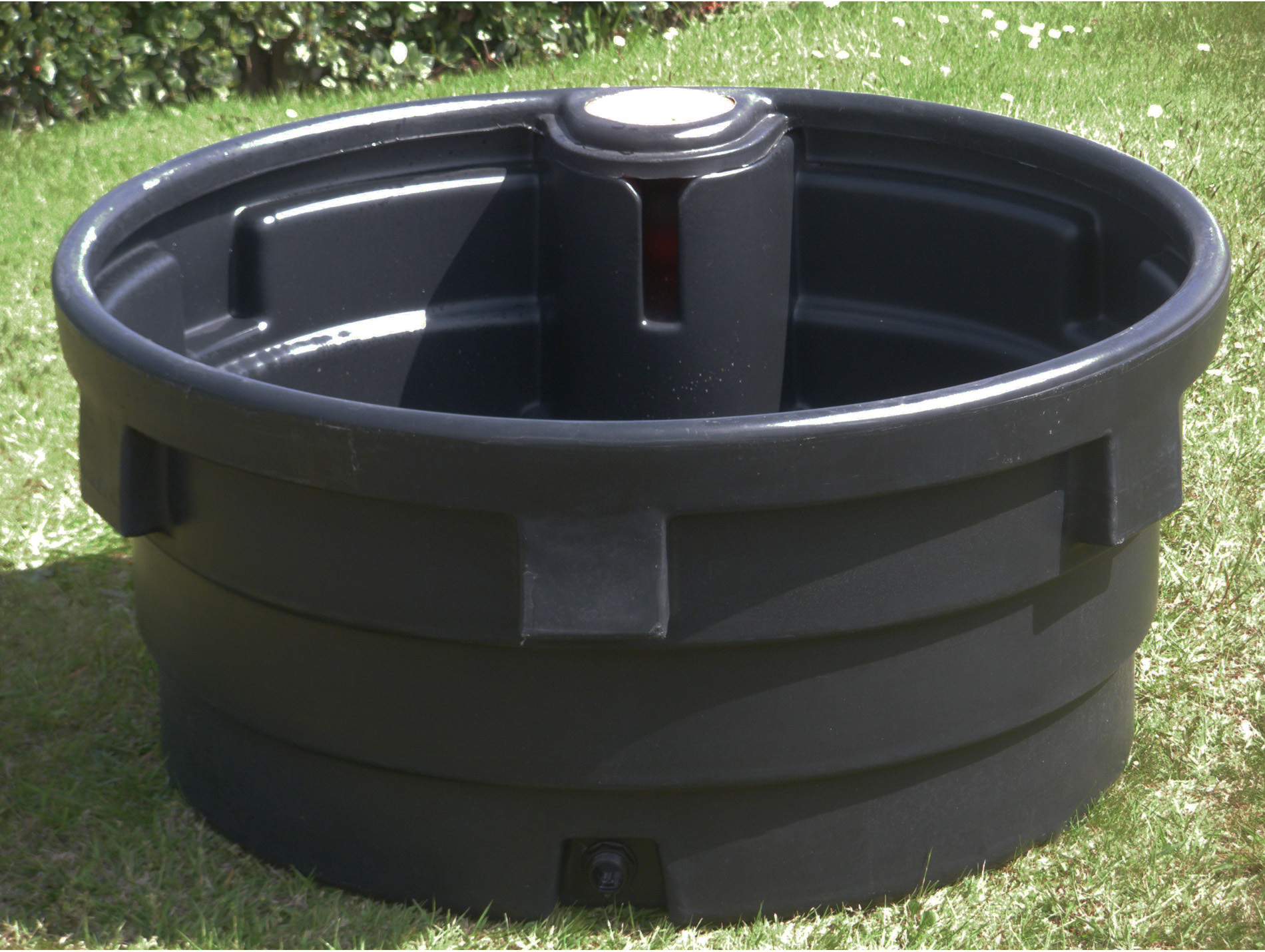 Bac paturage ROTOTEC rond 800L boitier flotteur noir