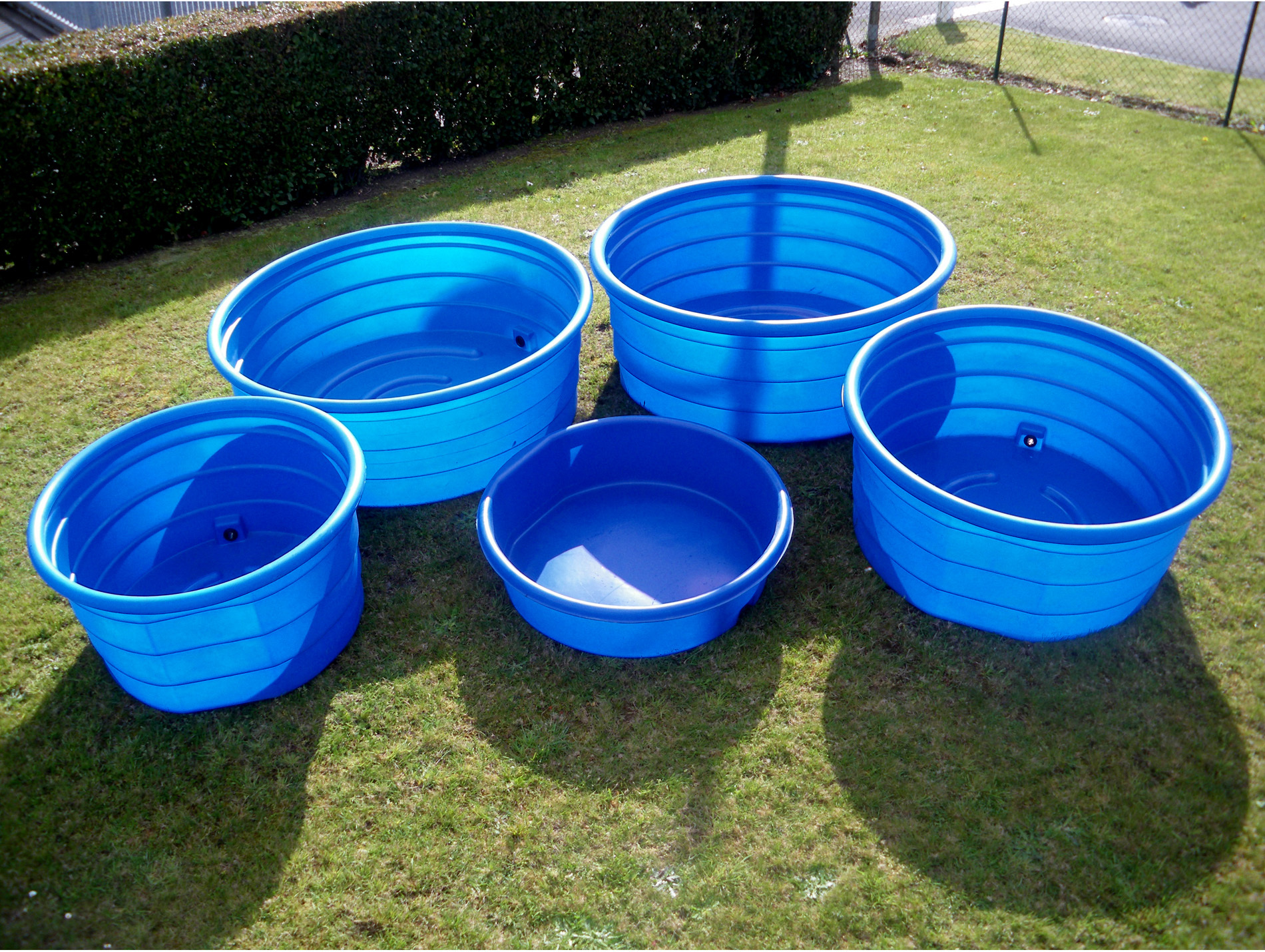 Bac paturage ROTOTEC rond 550L bleu