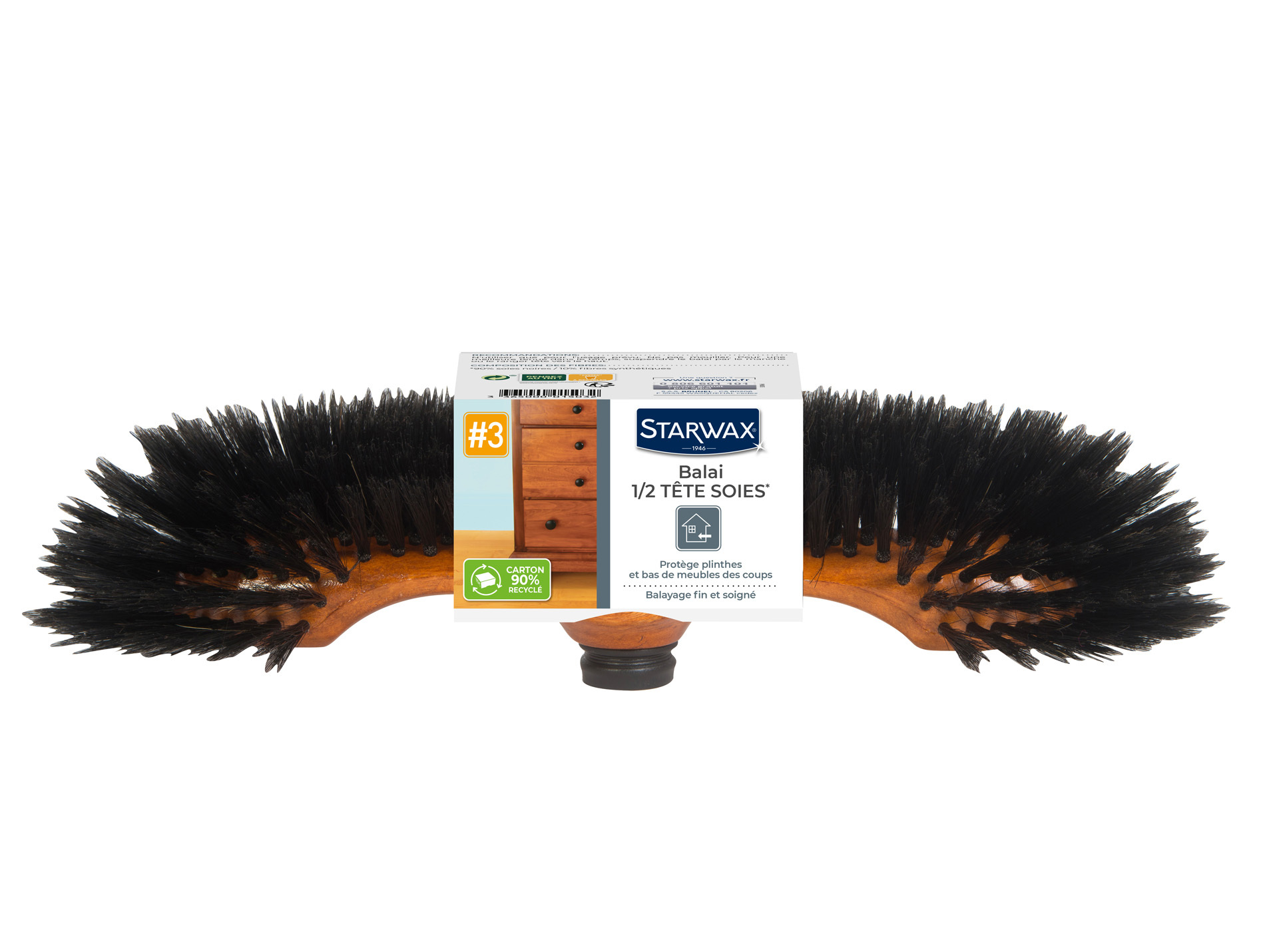 Balai demi tête soie STARWAX