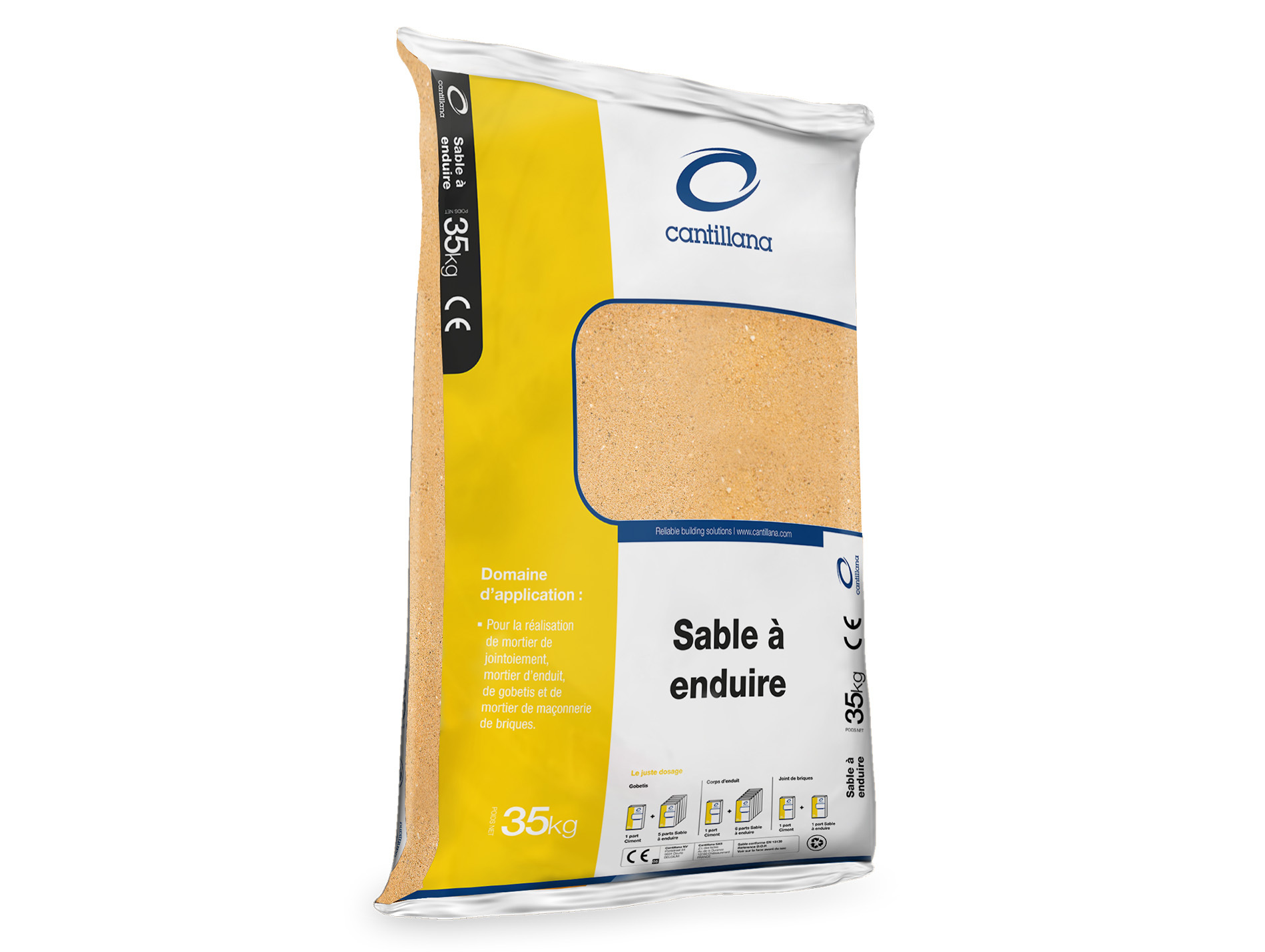 Sable à enduire 0/2 35kg