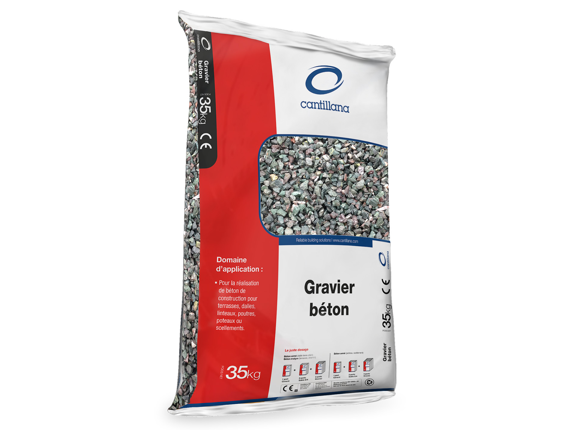 Gravillon béton 35kg