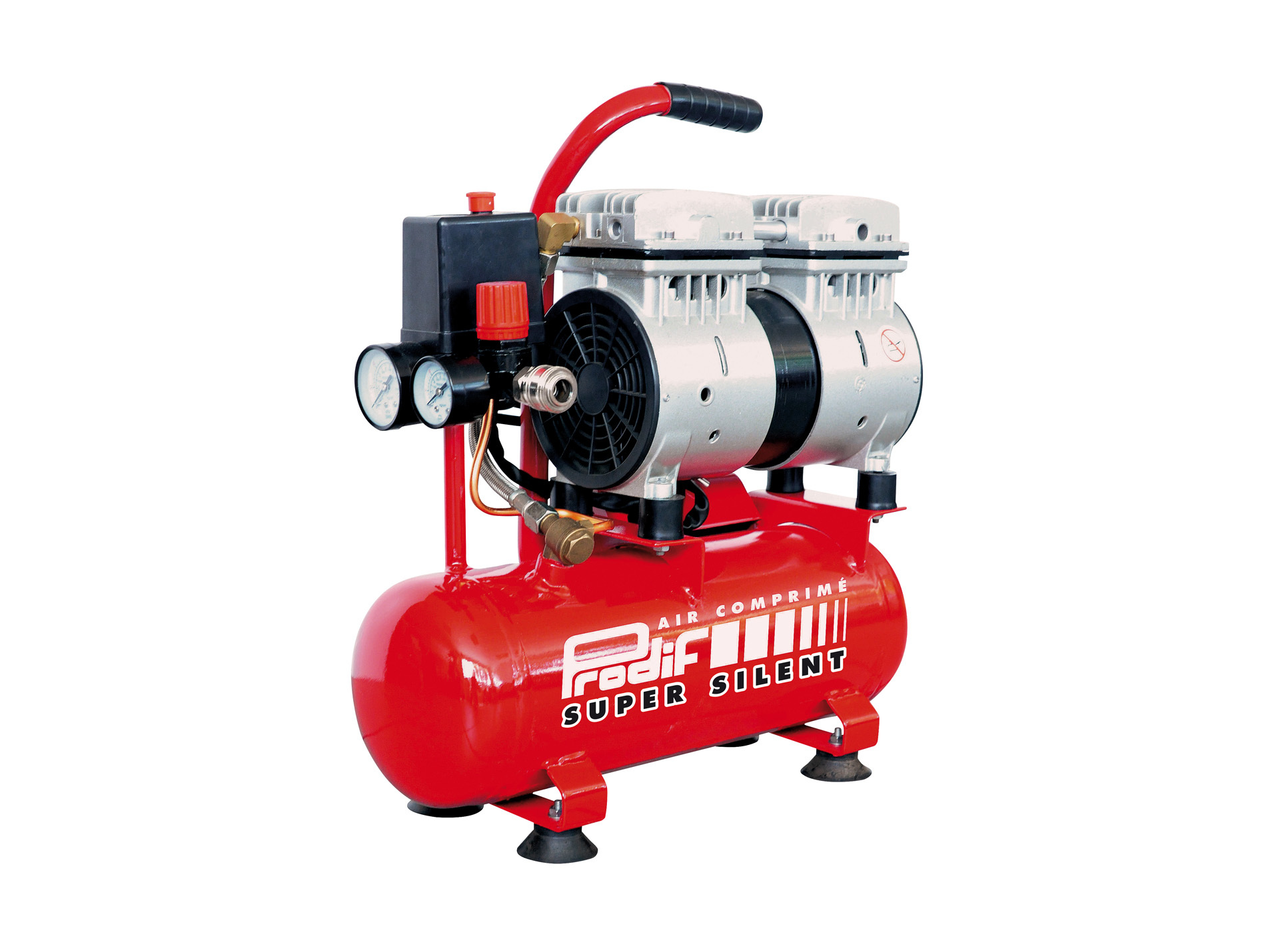 Compresseur portable silencieux sans huile 6L 0,75 cv