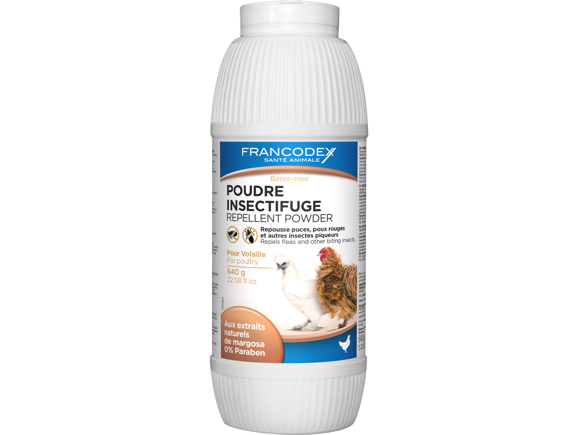 Poudre insectifuge Volailles Francodex 640g