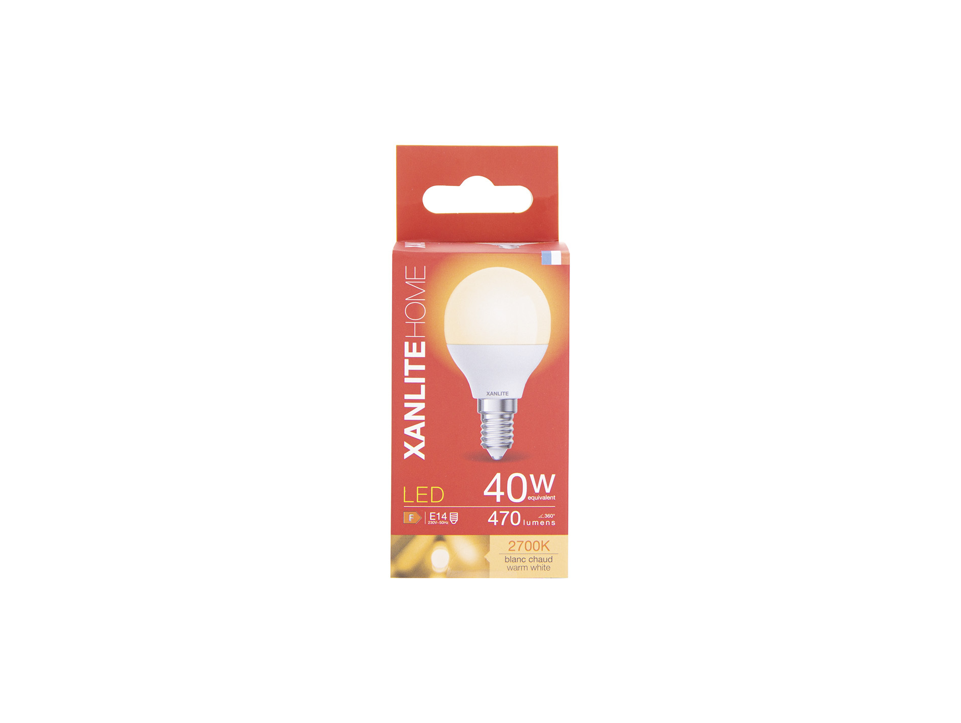 Ampoule LED XANLITE P45 E14 5W 470lm 2700K