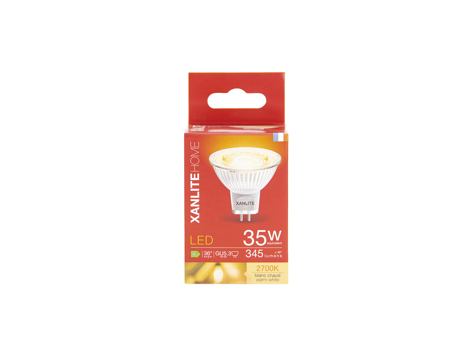 Ampoule Spot LED XANLITE GU5.3 5,5W 345lm 2700K