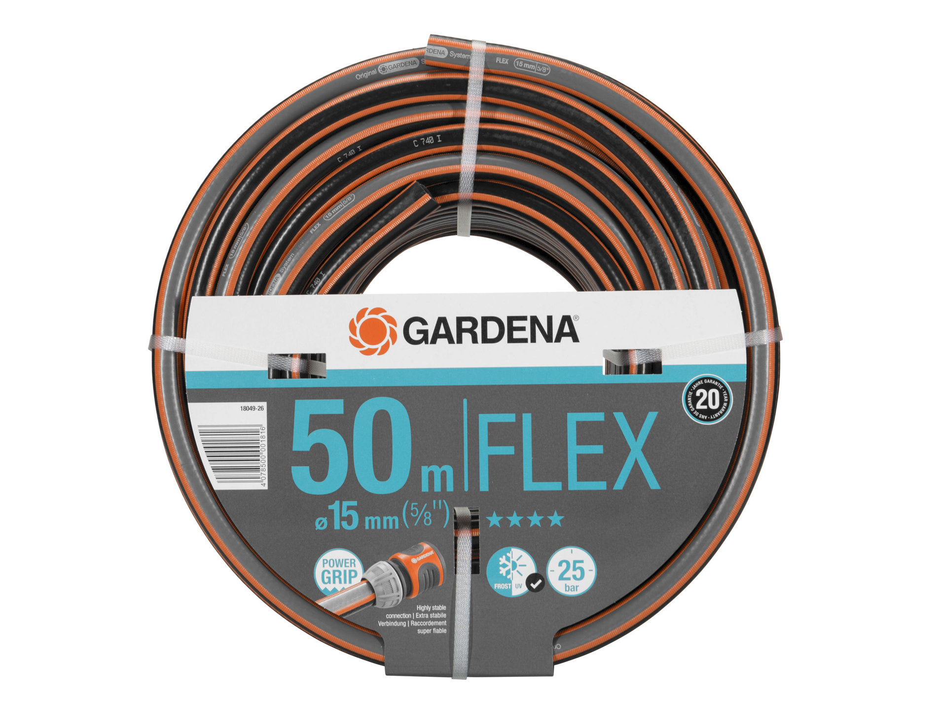 Tuyau Comfort Flex Ø15mm 50M GARDENA