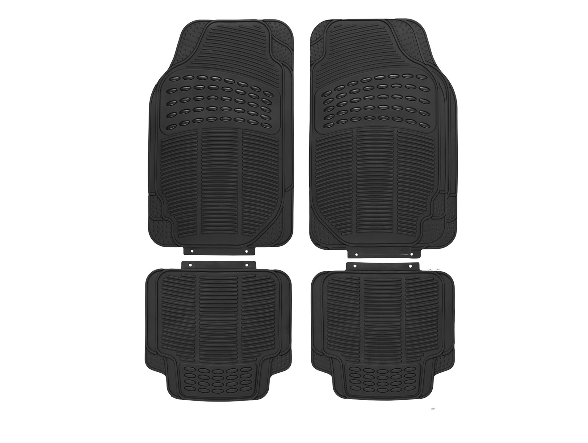 Tapis de sol caoutchouc prédécoupé x4