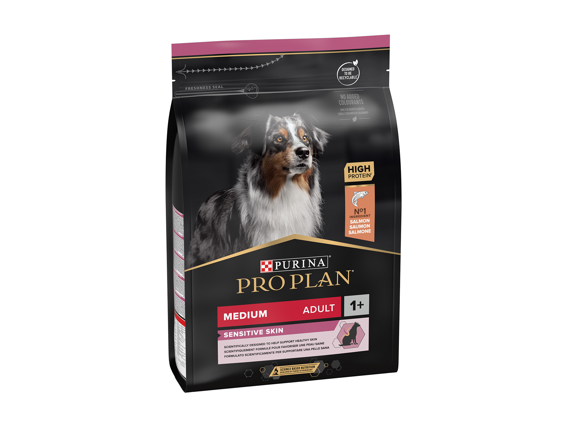 Croquettes chien medium adulte Sensitive PROPLAN saumon 3kg
