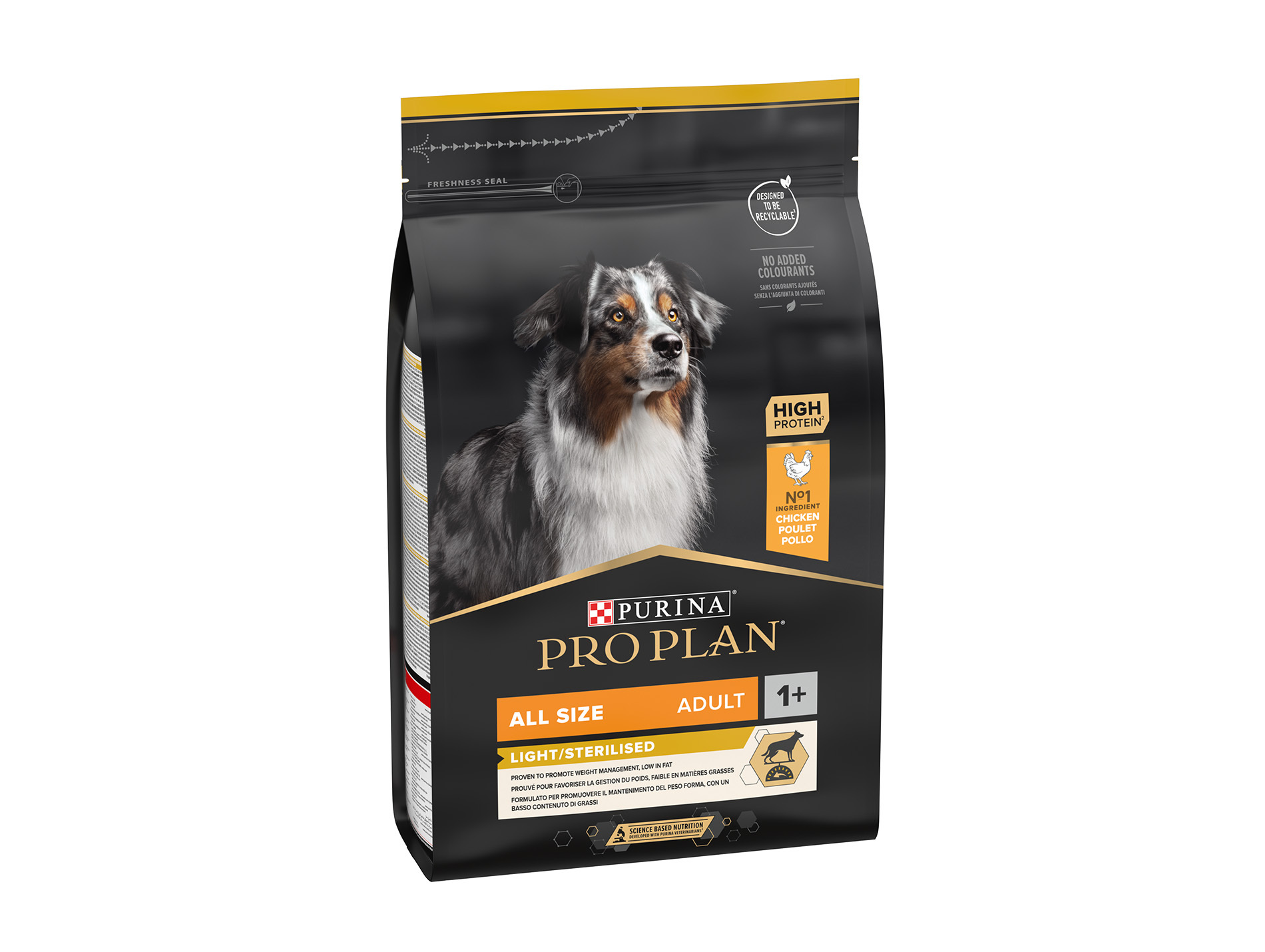 Croquettes chien adulte stérilisé light PROPLAN poulet 3kg